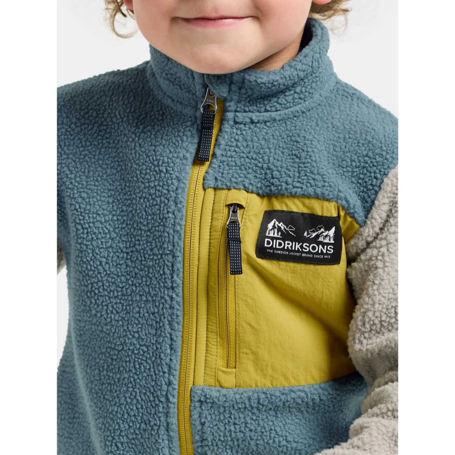 Didriksons Factory Blue Anten Kids Fullzip - Image 4