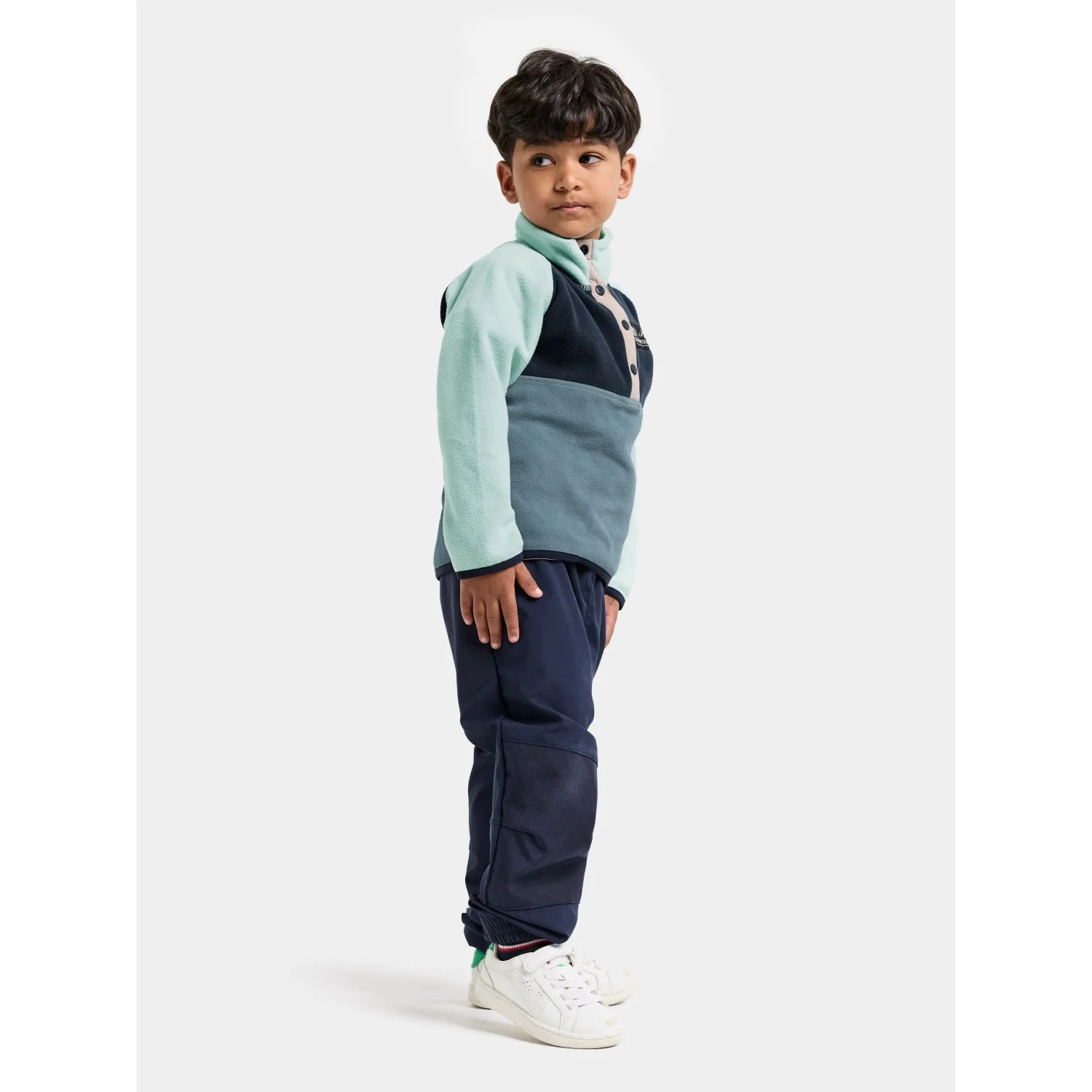 Didriksons Factory Blue Monte Kids Half Bu 5 - Image 5
