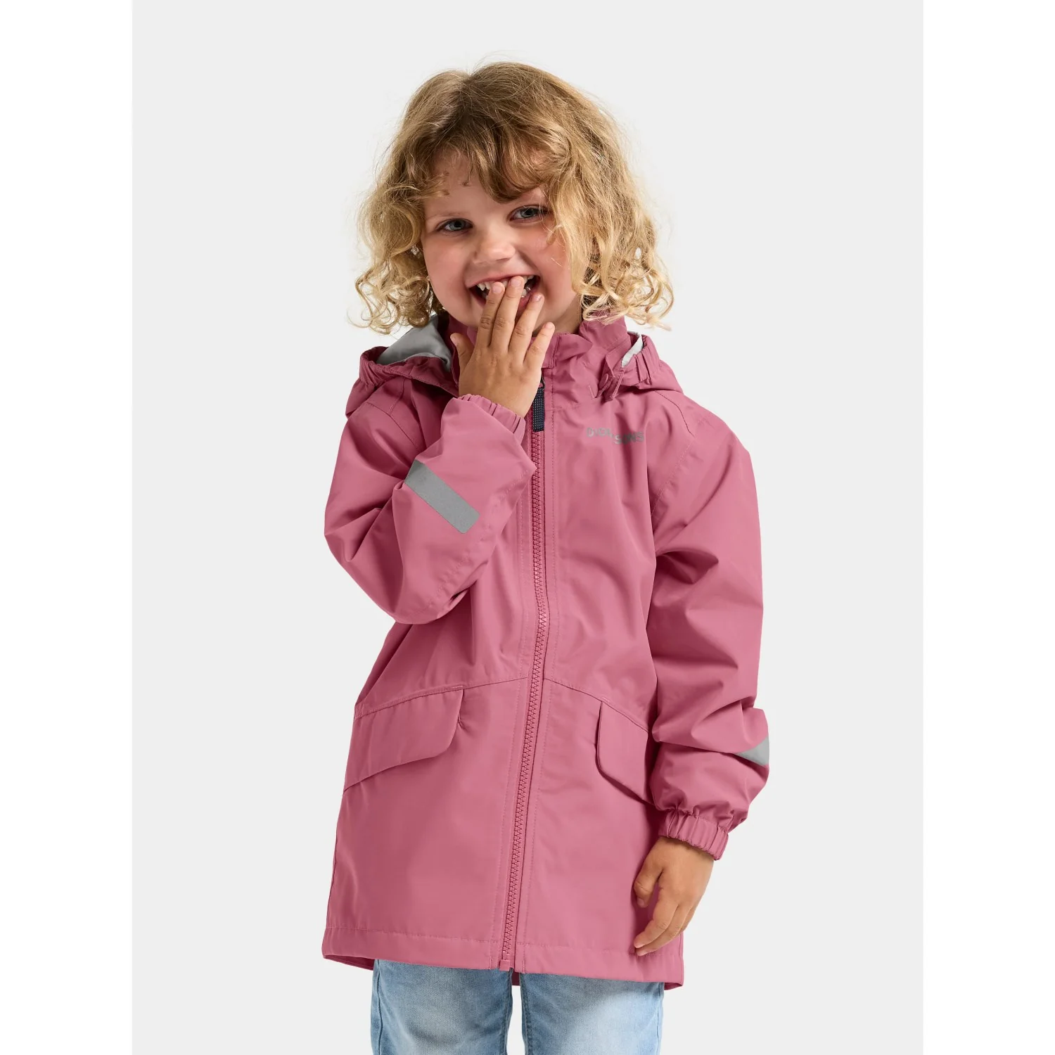 Didriksons Heather Pink Norma Kids Jkt 3 - Image 3
