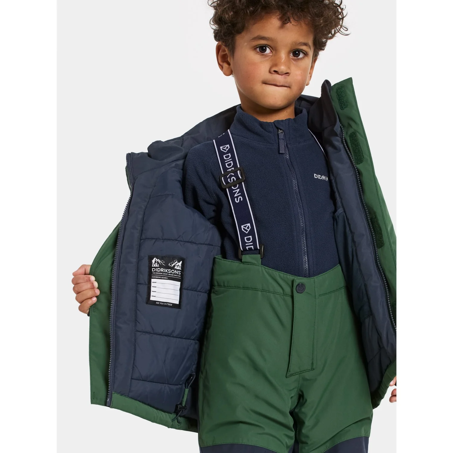Didriksons Pine Green Skare Kids Set - Image 4