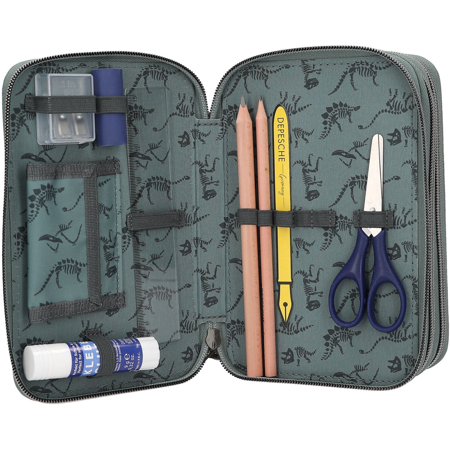 Dino World Bite Triple Pencil Case - Image 3