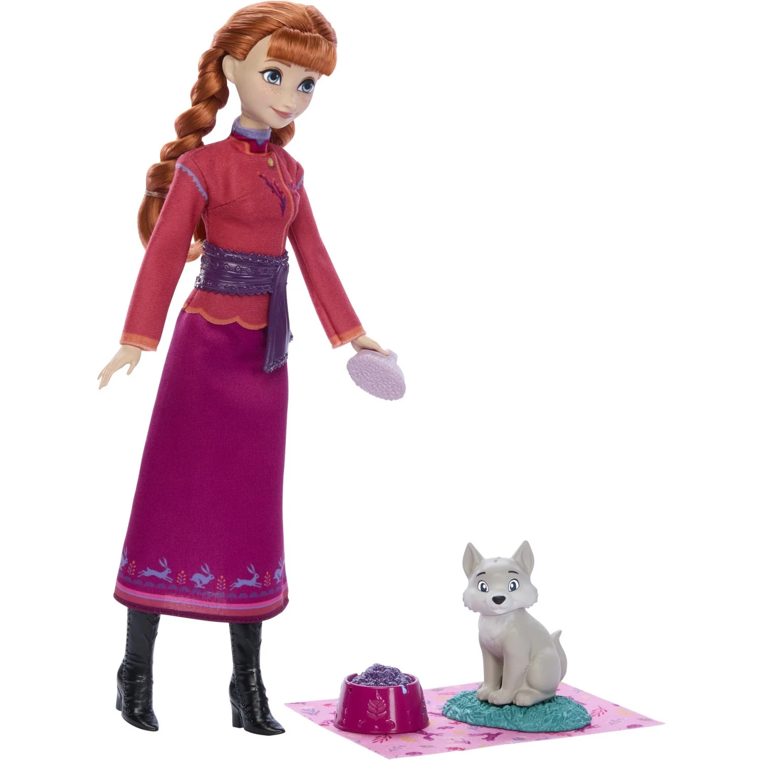 Disney Frozen Anna + Baby Wolf - Image 5