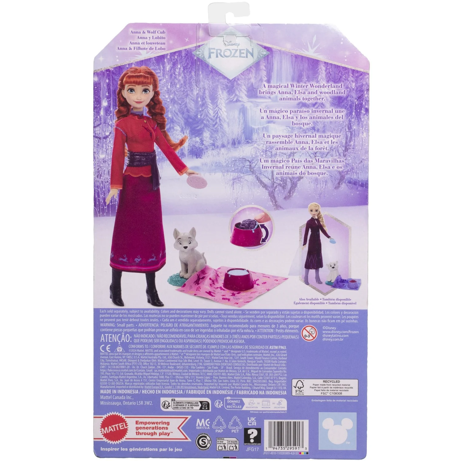 Disney Frozen Anna + Baby Wolf - Image 8