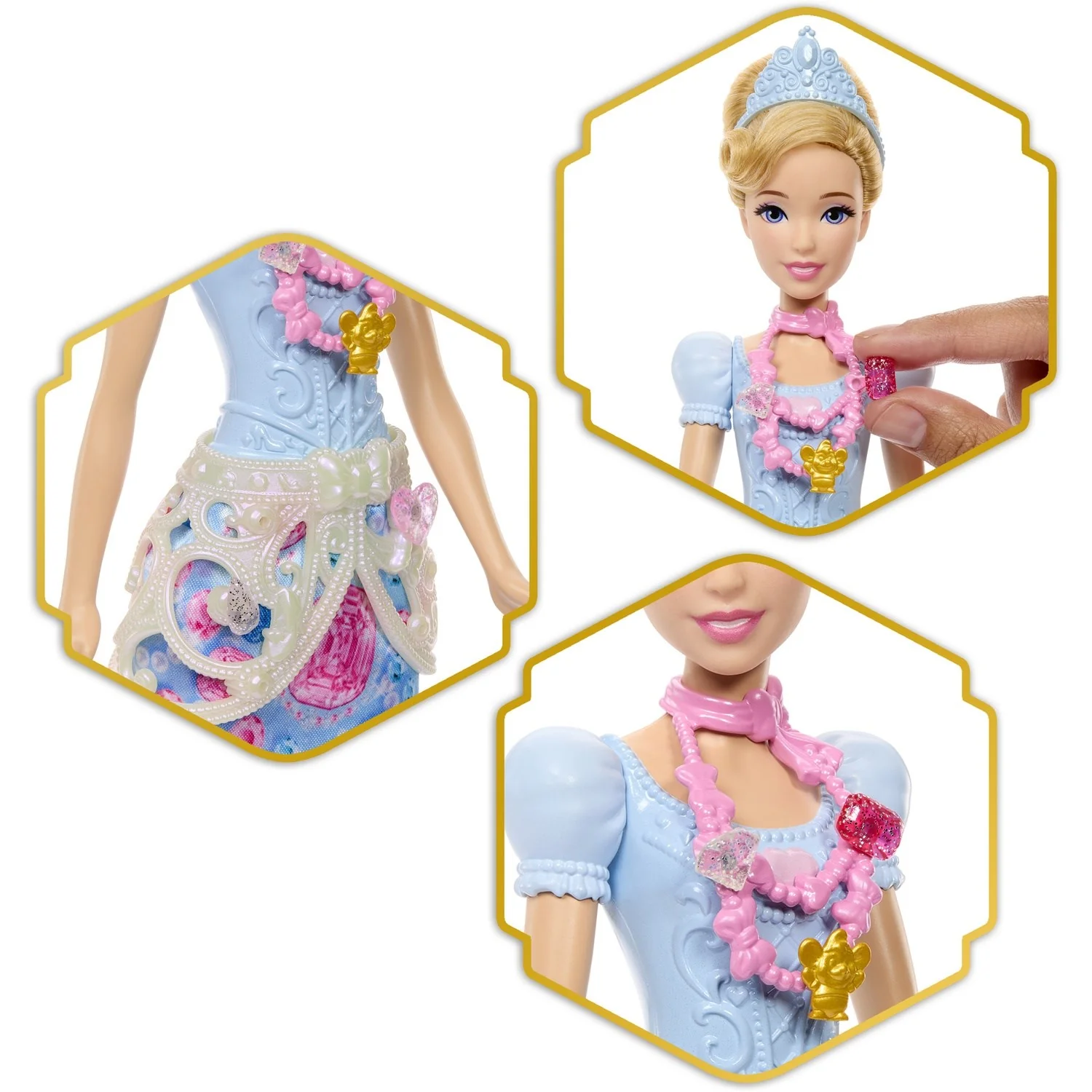 Disney Princess Fashion Doll Reveal Cinderella - Image 6