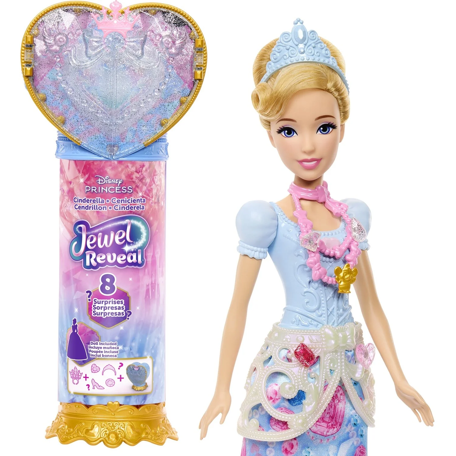 Disney Princess Fashion Doll Reveal Cinderella - Image 8