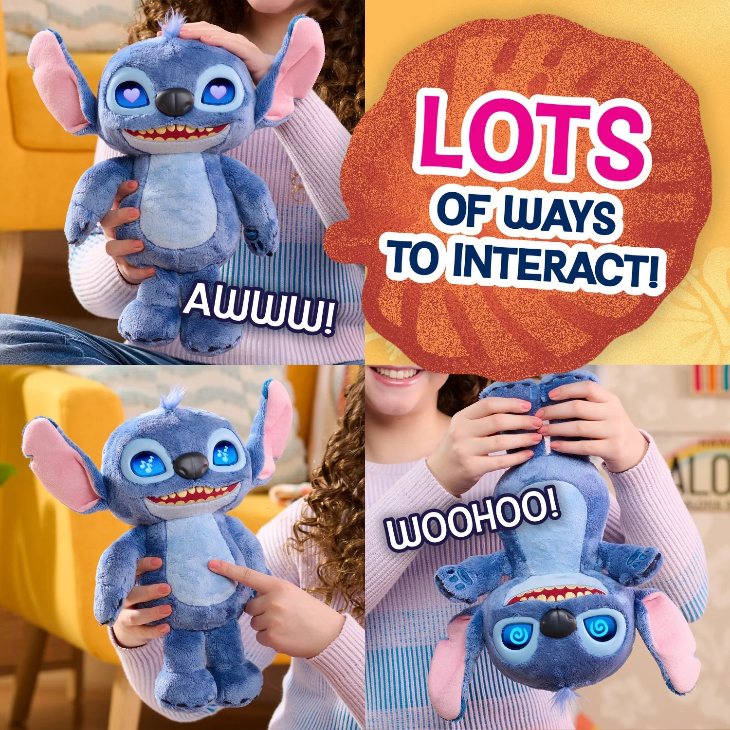 Disney Stitch Movie Emotive Eye Feature Plush 27 Cm - Image 4