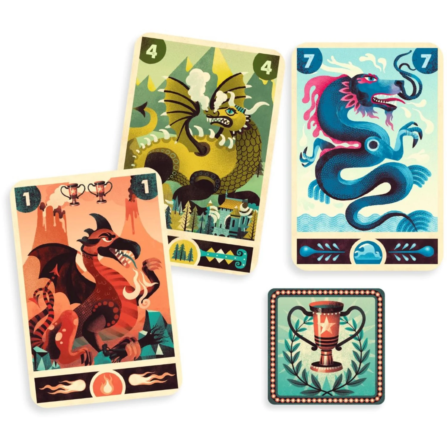 Djeco Card Game, Dragon Deck - Image 3