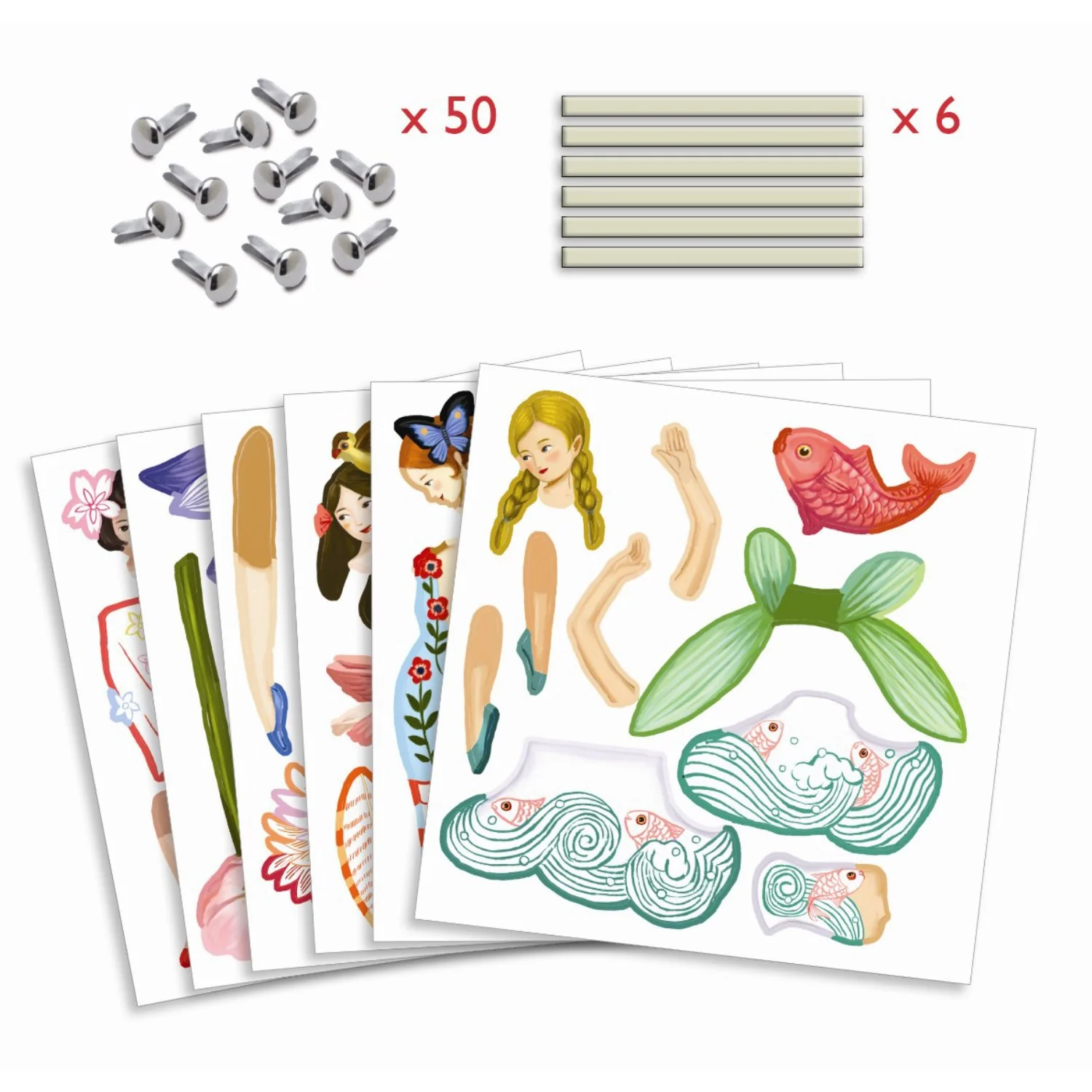 Djeco Creative Jumping Figures, Fairies - Image 2