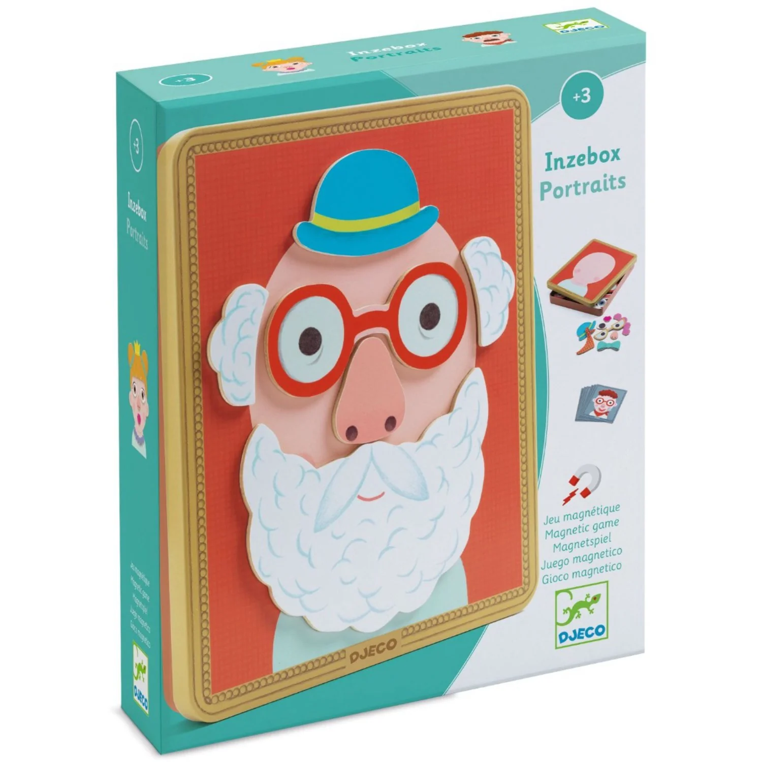 Djeco Inzebox Magnet Leg, Portraits
