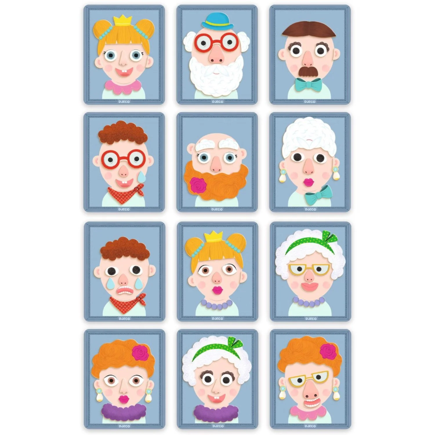 Djeco Inzebox Magnet Leg, Portraits - Image 5