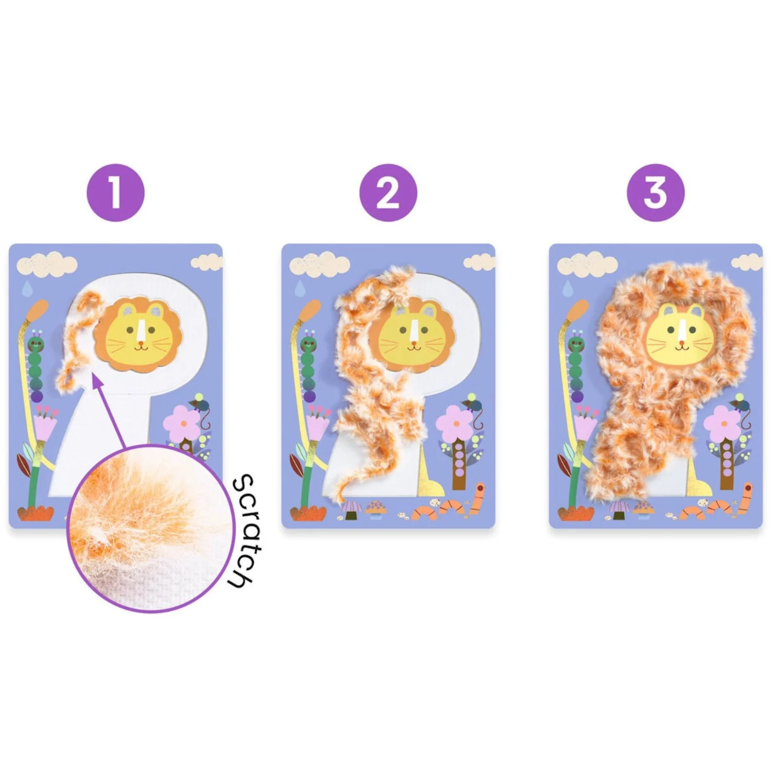 Djeco Creative Yarn Fluffy Friends! - Image 4