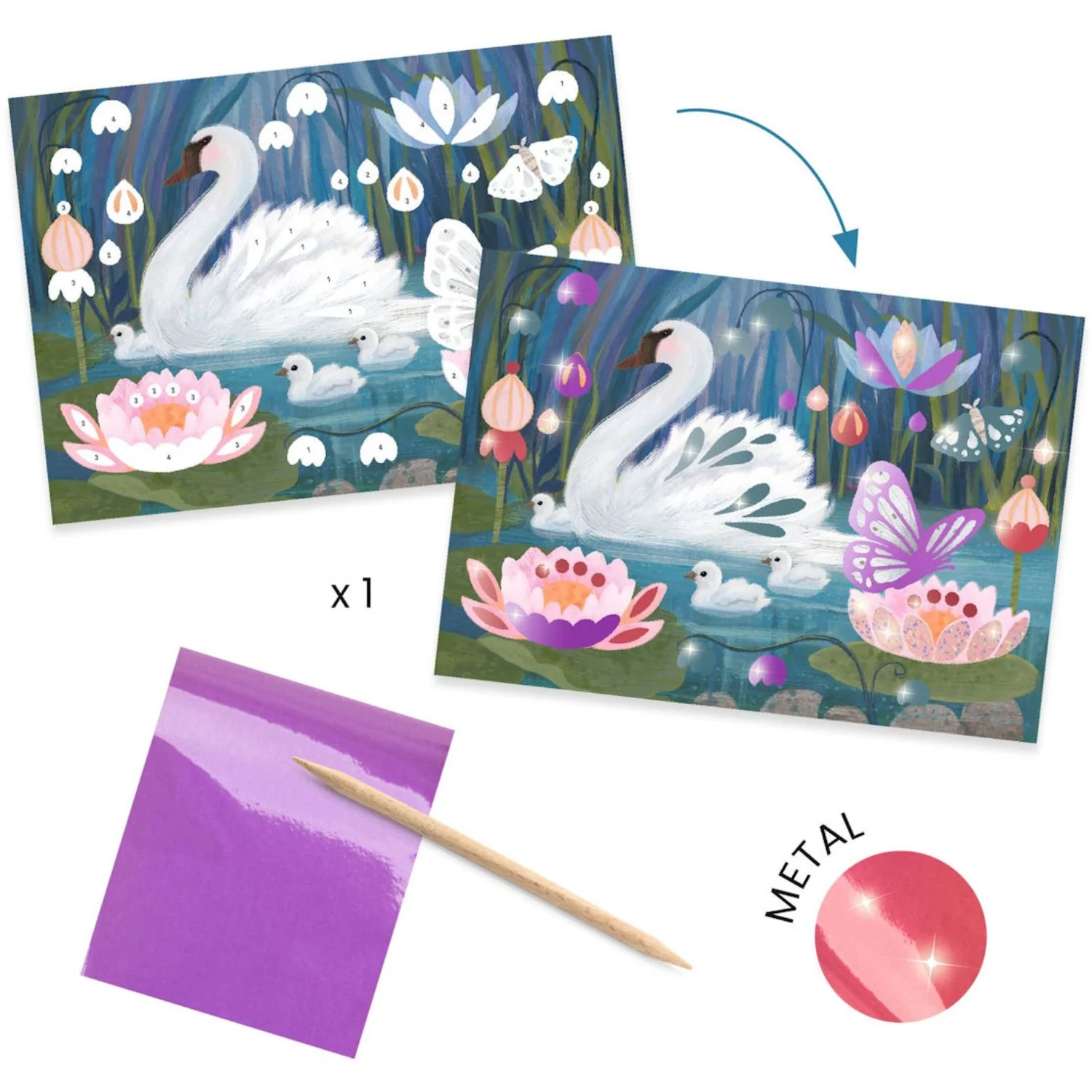 Djeco Creative Activity Set Fluffy Animals - Image 4