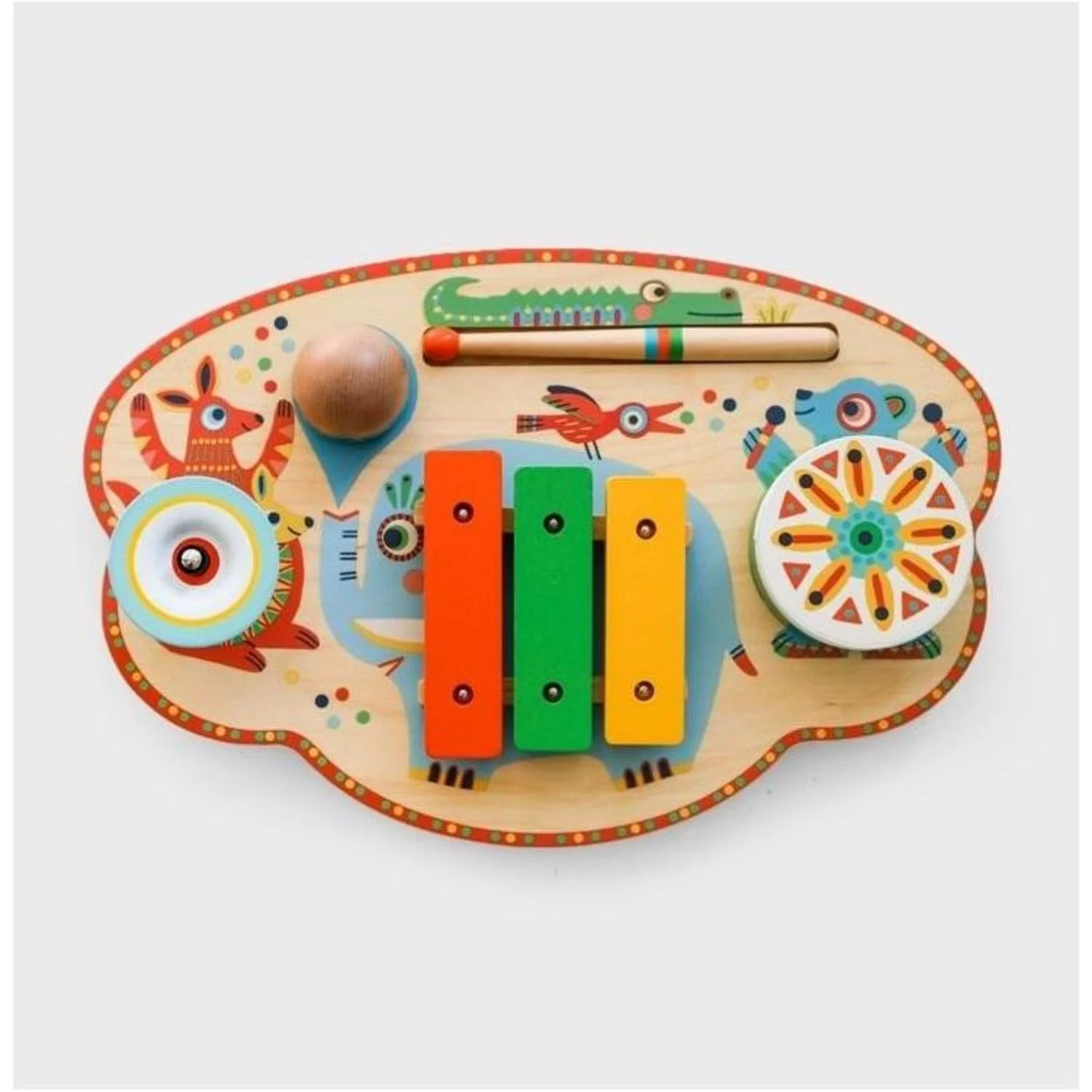 Djeco Musikalsk Karneval, Bræt With Musikinstrumenter - Image 3