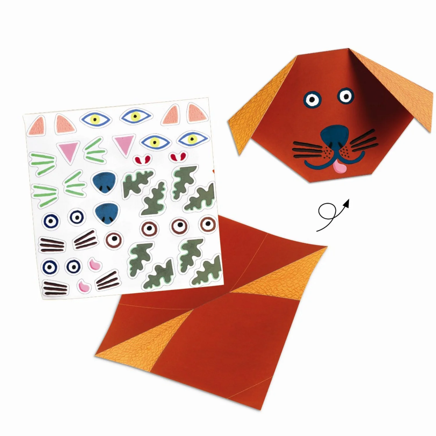 Djeco Origami - Animal Heads - Image 2
