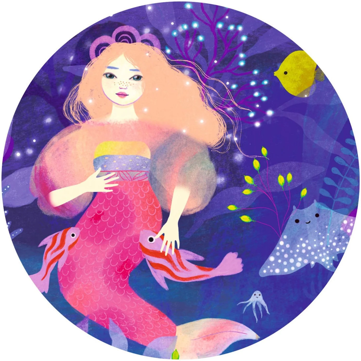 Djeco Silhouette Jigsaw Puzzle, Ella the Mermaid - 36 pieces - Image 4