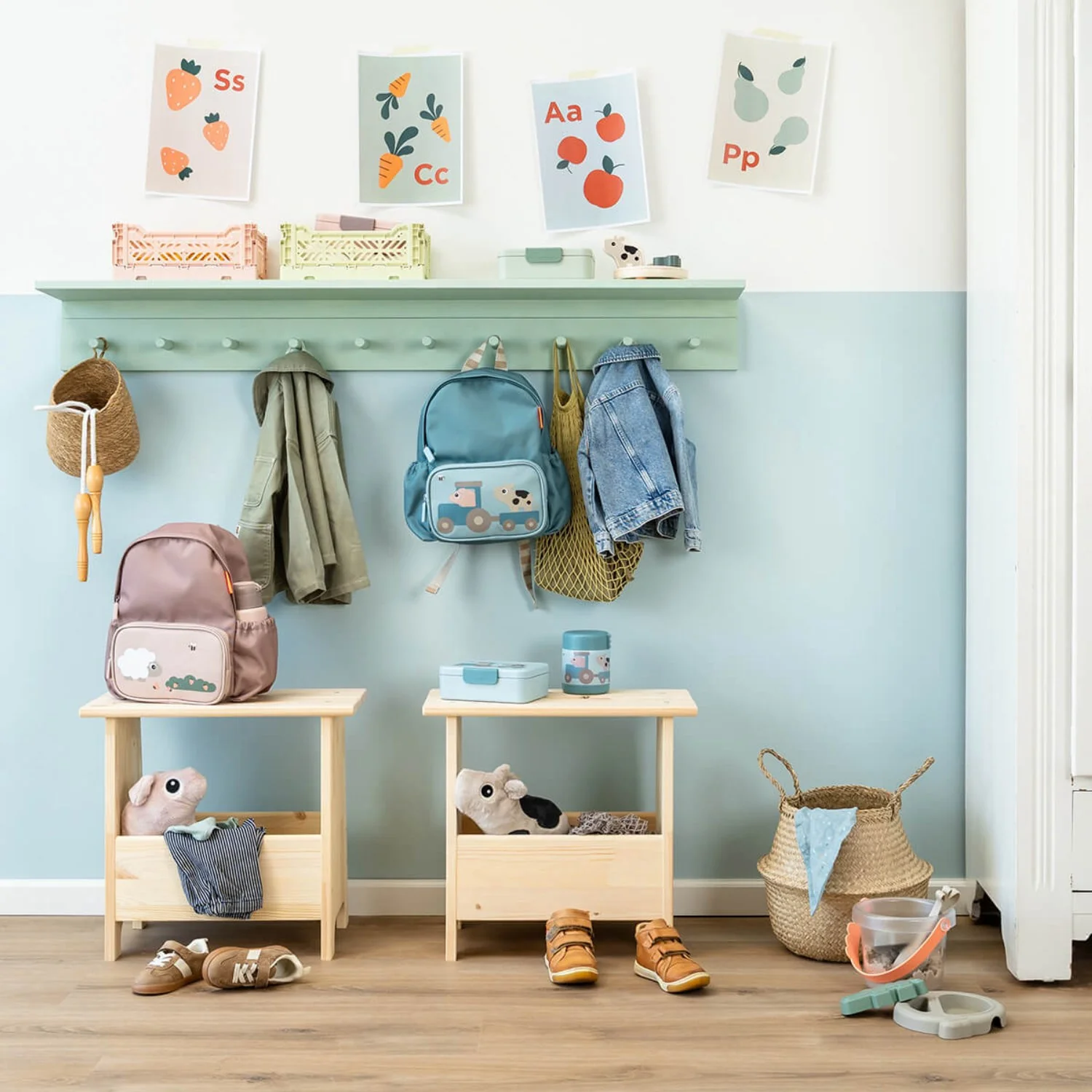 DonebyDeer Blue Kids Backpack Tiny Farm 7,5 L - Image 6