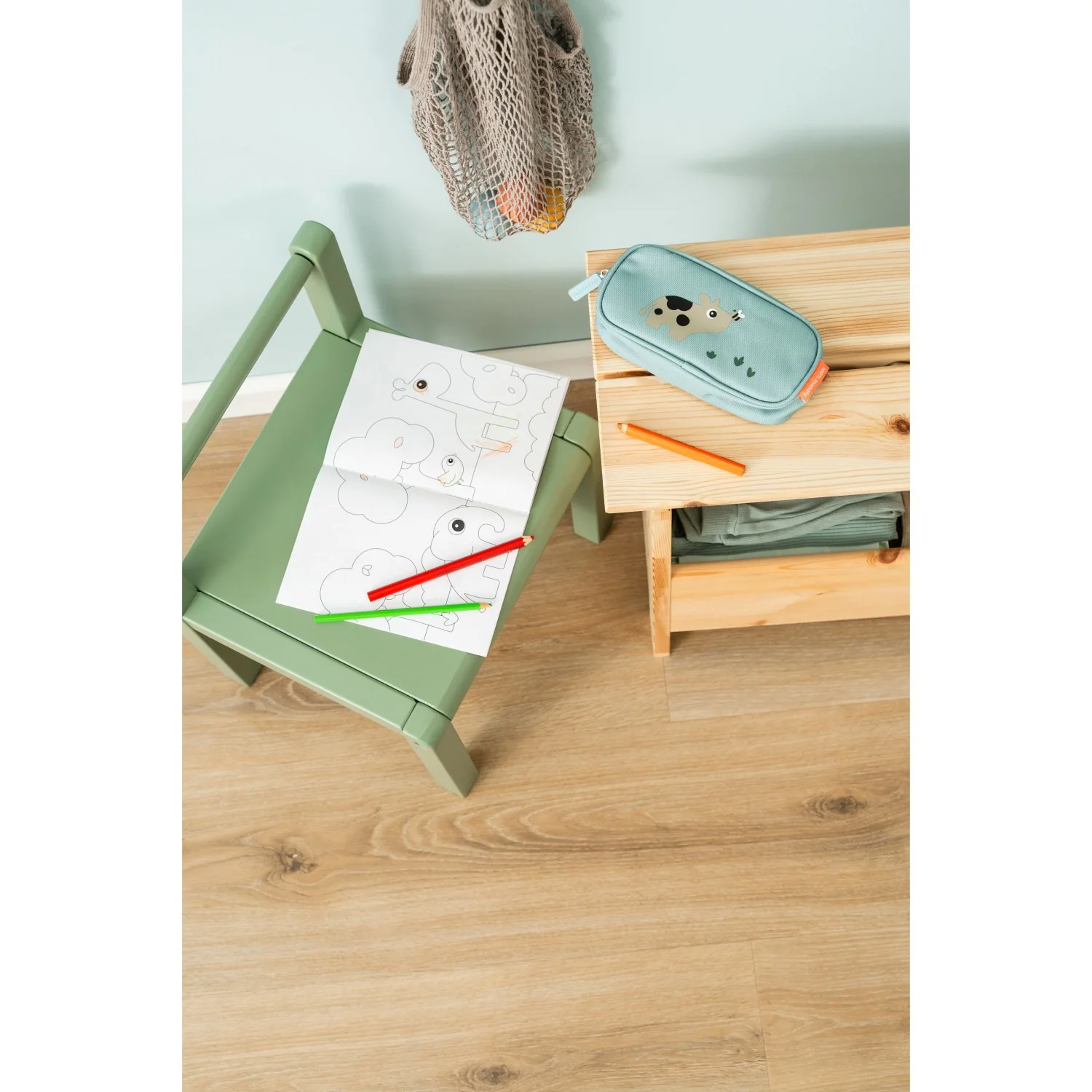 DonebyDeer Blue Tiny Farm Pencil Case - Image 4