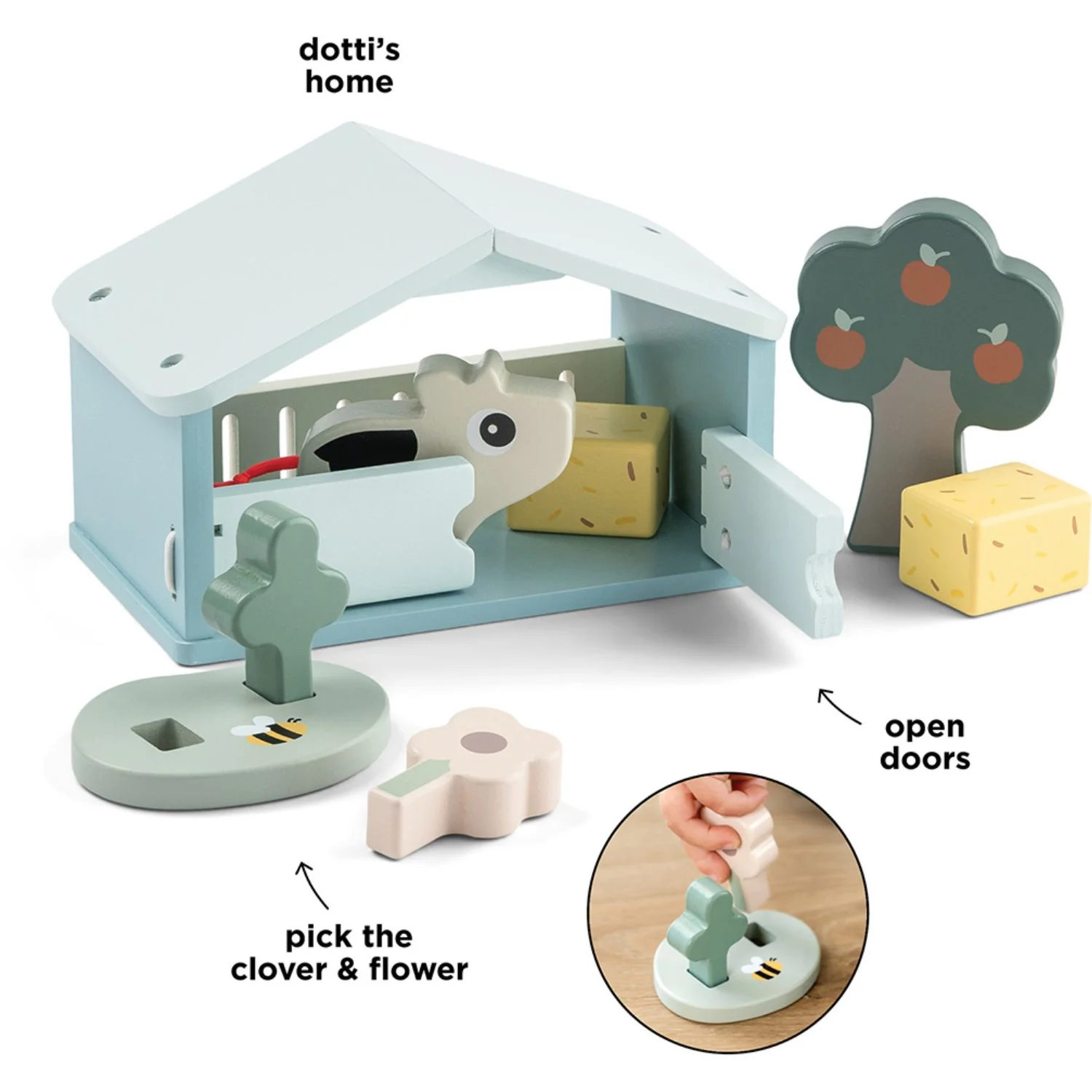 DonebyDeer Colour Mix Tiny Farm Playset Dotti - Image 8