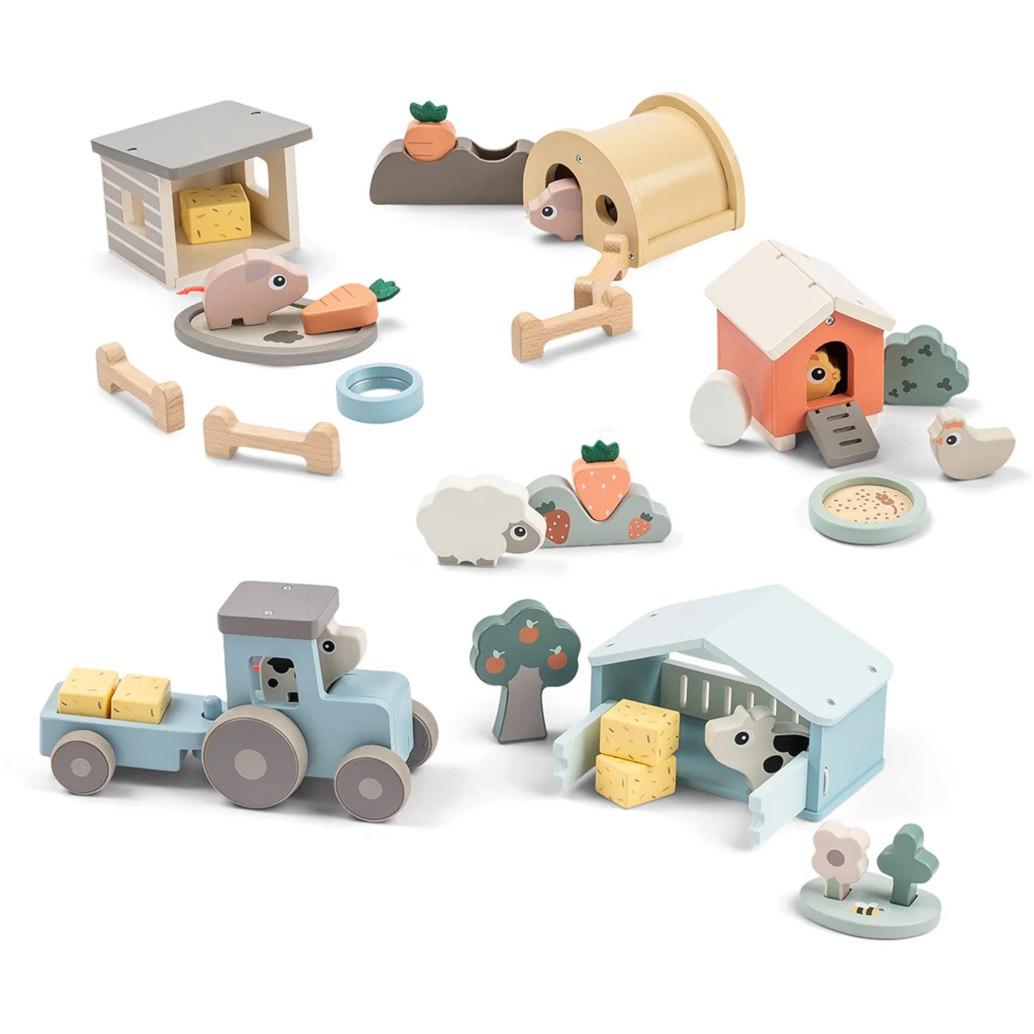 DonebyDeer Colour Mix Tiny Farm Playset Pigee - Image 7