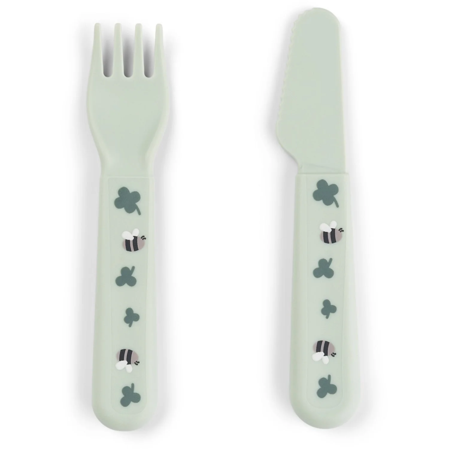 DonebyDeer Green Foodie Dinner Set With Suction Tiny Farm - Image 7