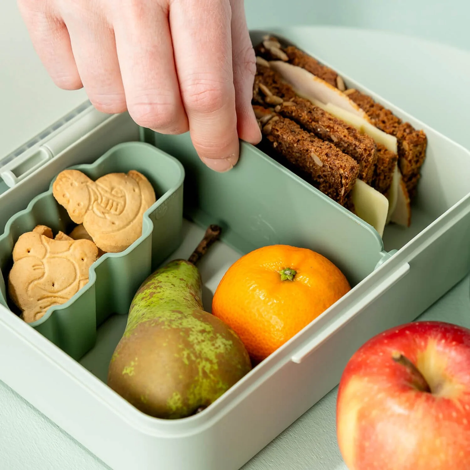 DonebyDeer Green Lunch Box With Divider Playground - Image 4
