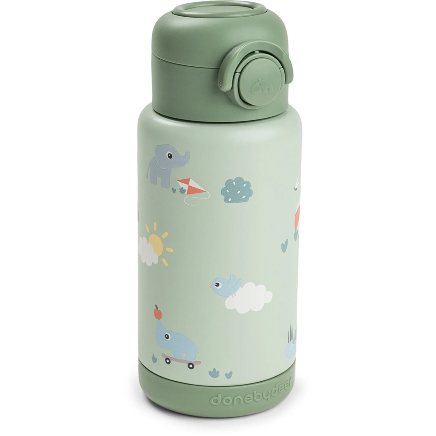DonebyDeer Green Playground Insulated Straw Bottle