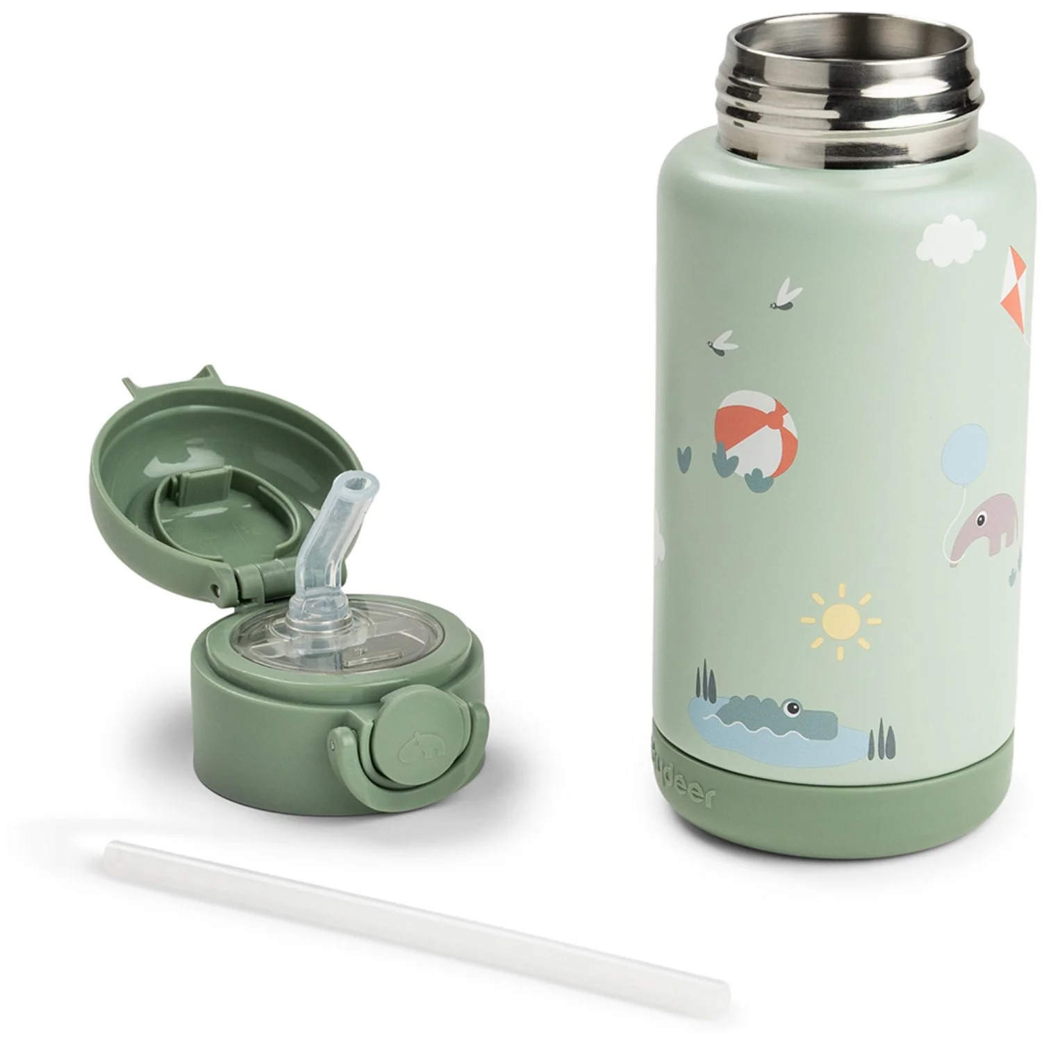 DonebyDeer Green Playground Insulated Straw Bottle - Image 5
