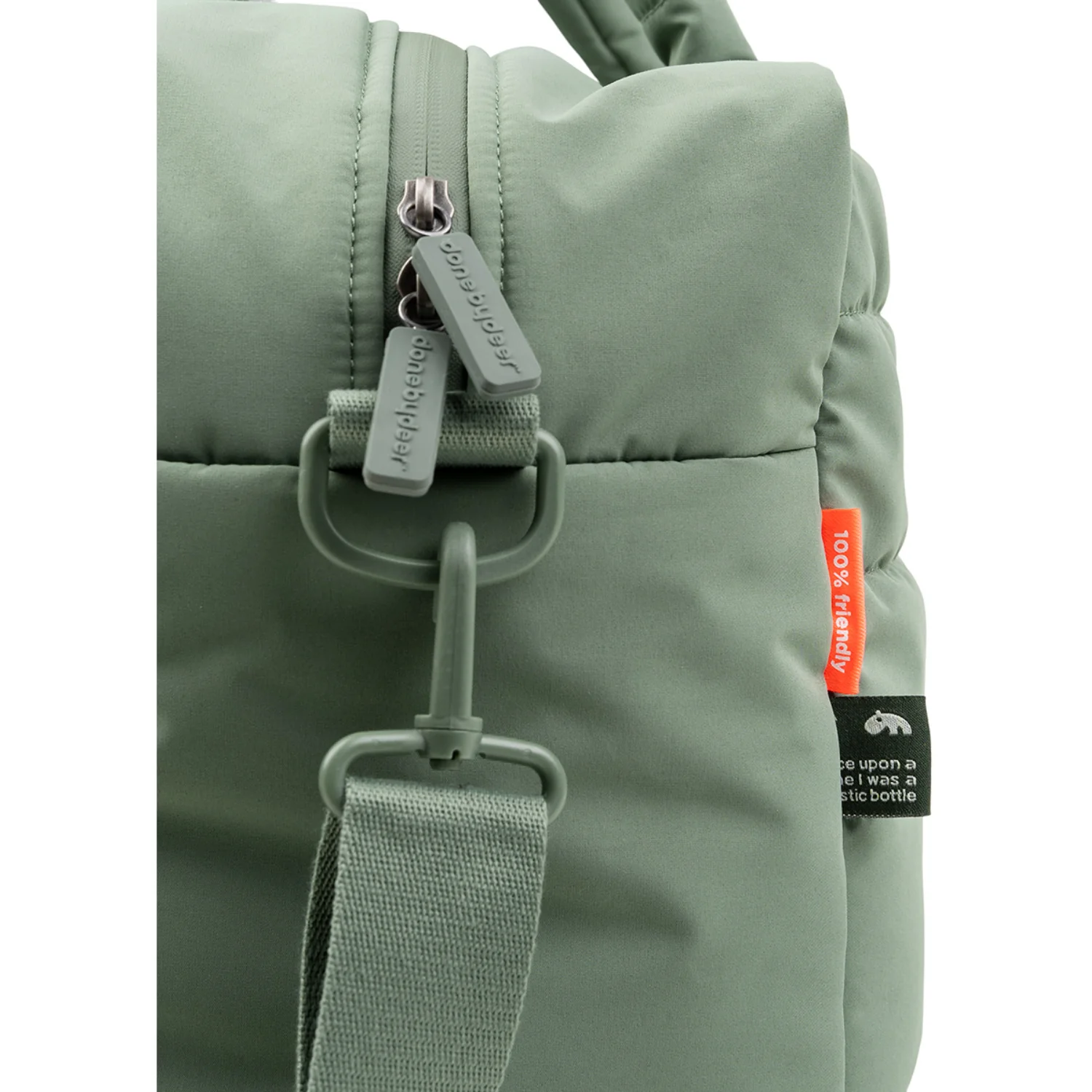 DonebyDeer Green Quilted Changing Bag - Image 11