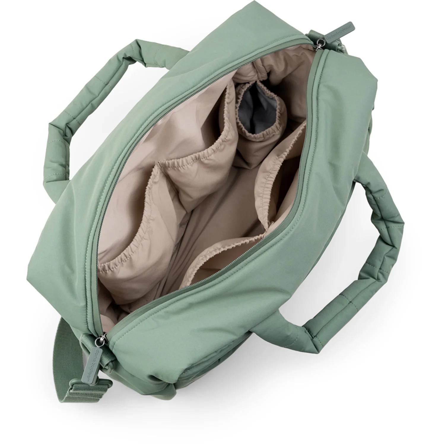 DonebyDeer Green Quilted Changing Bag - Image 12