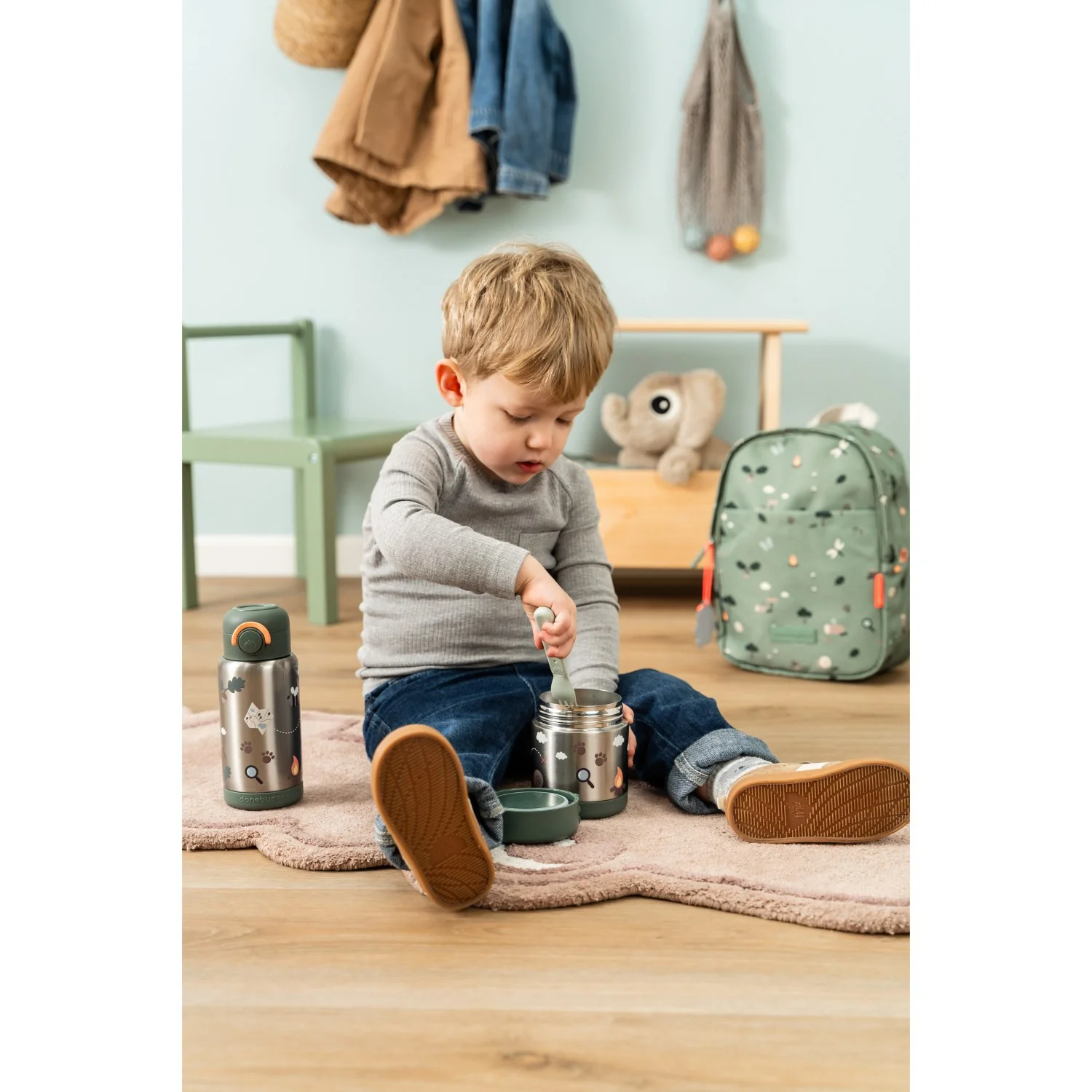 DonebyDeer Green Tiny Trails Insulated Food Jar - Image 12