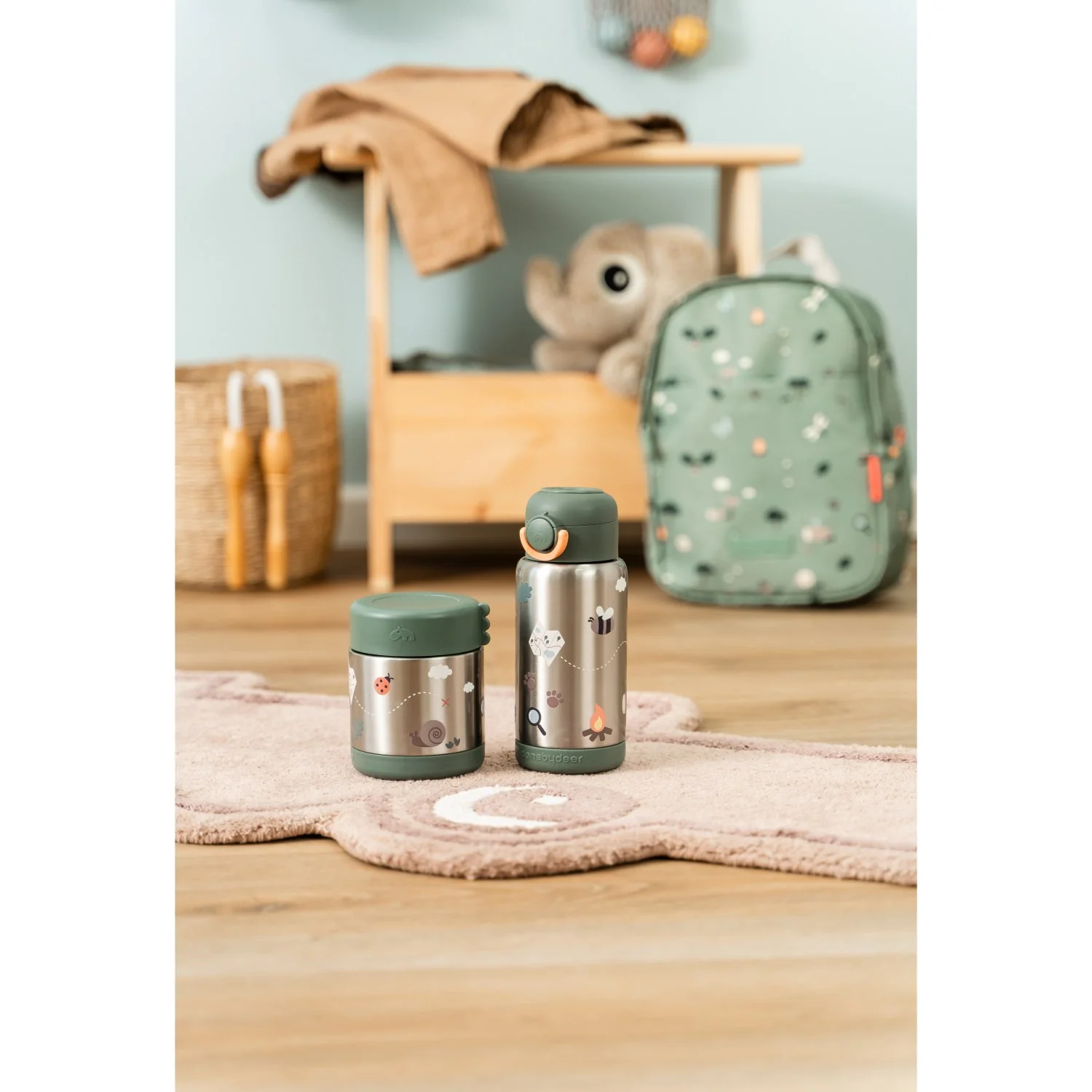 DonebyDeer Green Tiny Trails Insulated Food Jar - Image 14