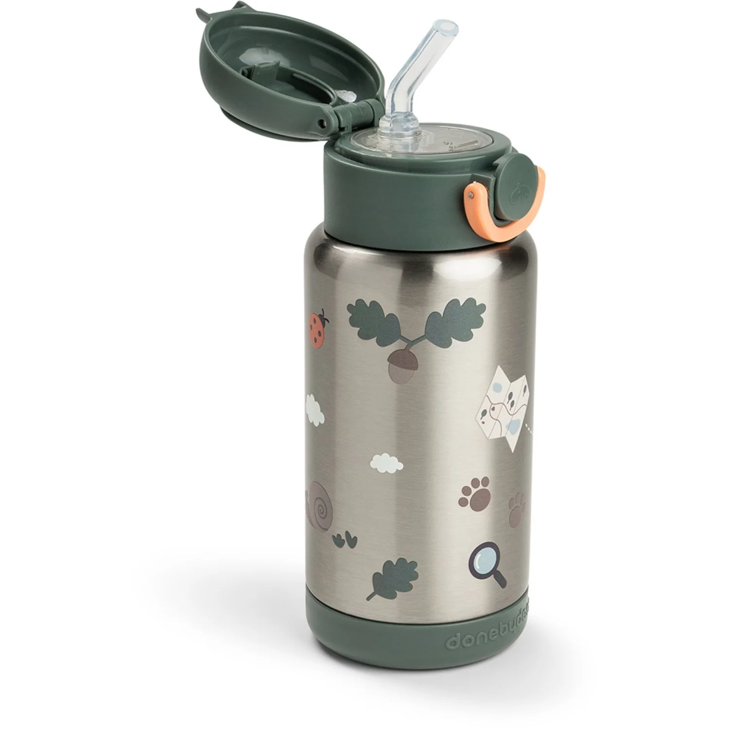 DonebyDeer Green Tiny Trails Insulated Straw Bottle - Image 7