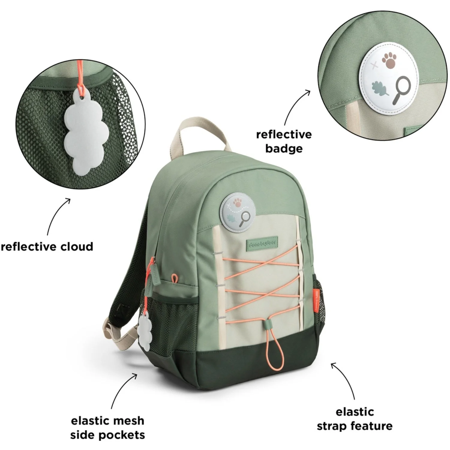 DonebyDeer Green Tiny Trails Junior Backpack - Image 13