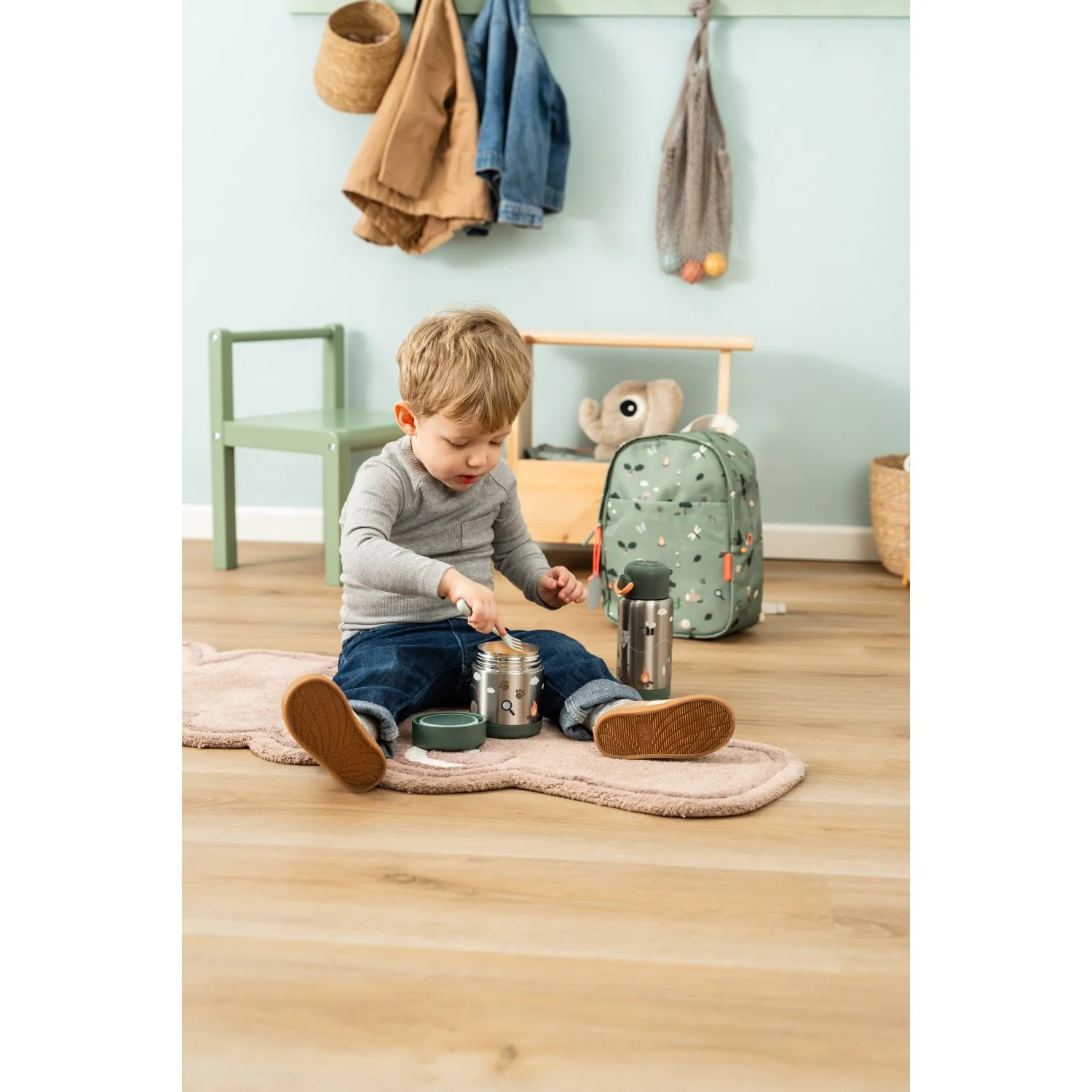 DonebyDeer Green Tiny Trails Kids Backpack - Image 10