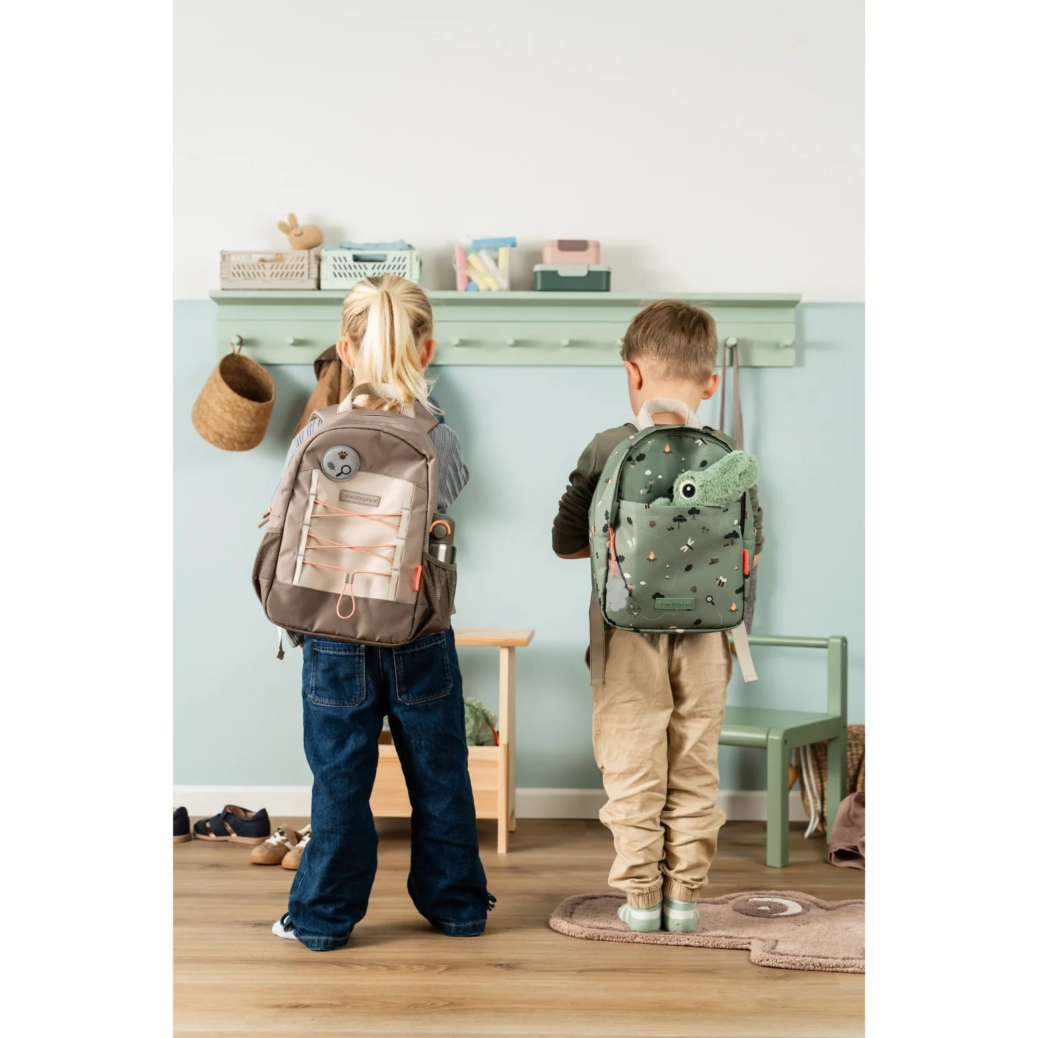 DonebyDeer Green Tiny Trails Kids Backpack - Image 5