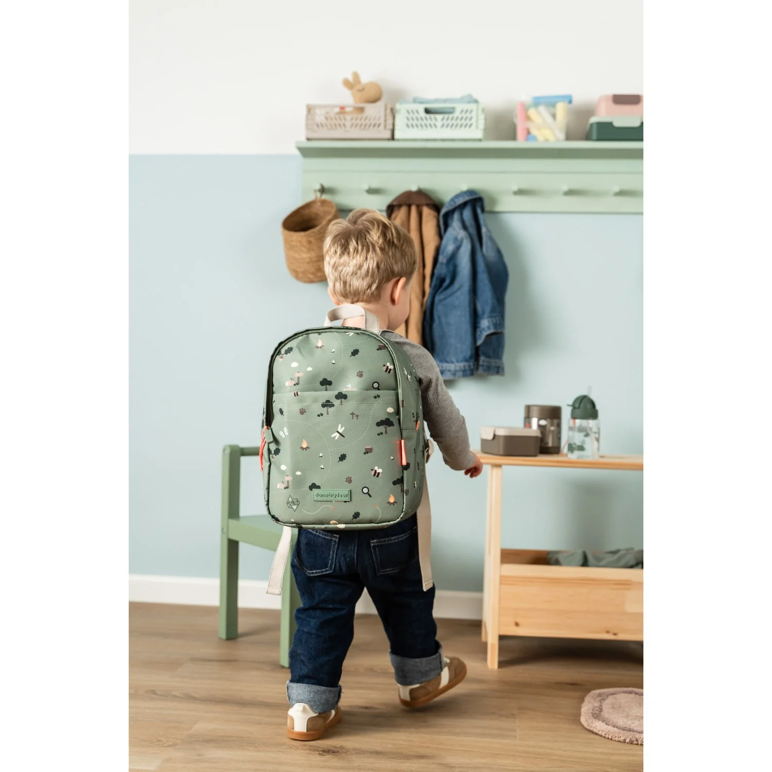 DonebyDeer Green Tiny Trails Kids Backpack - Image 6