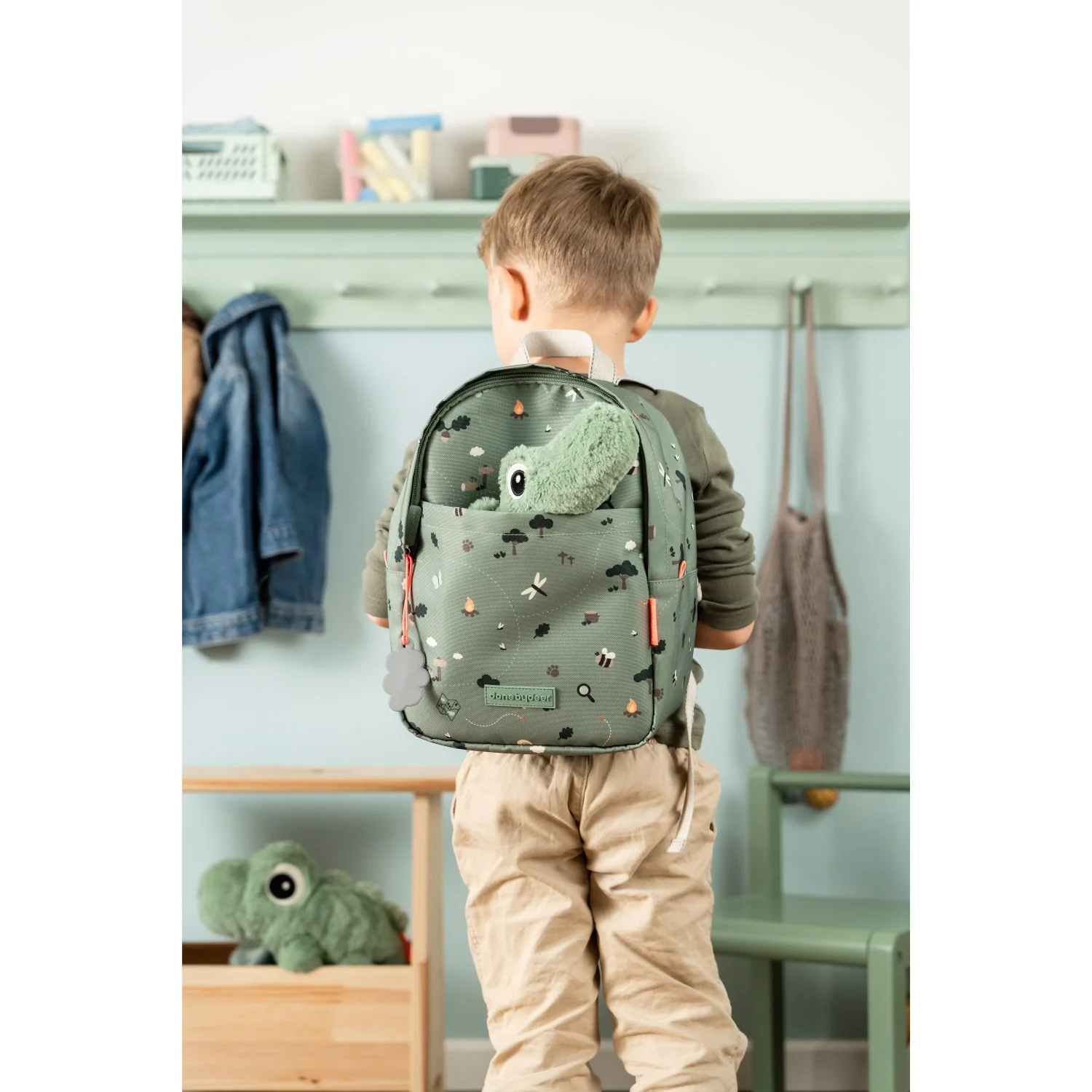 DonebyDeer Green Tiny Trails Kids Backpack - Image 7