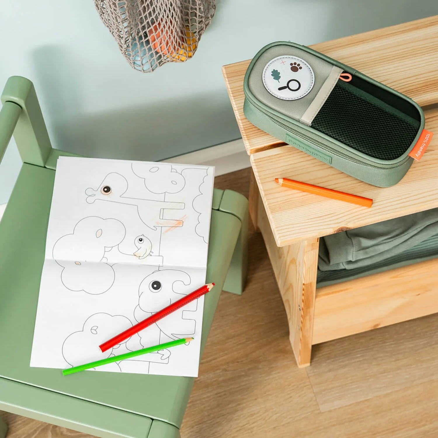 DonebyDeer Green Tiny Trails Pencil Case - Image 2