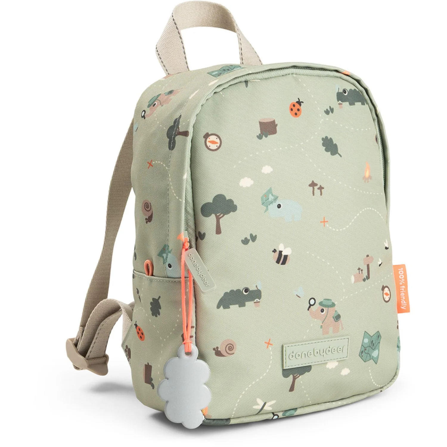 DonebyDeer Green Tiny Trails Tiny Backpack