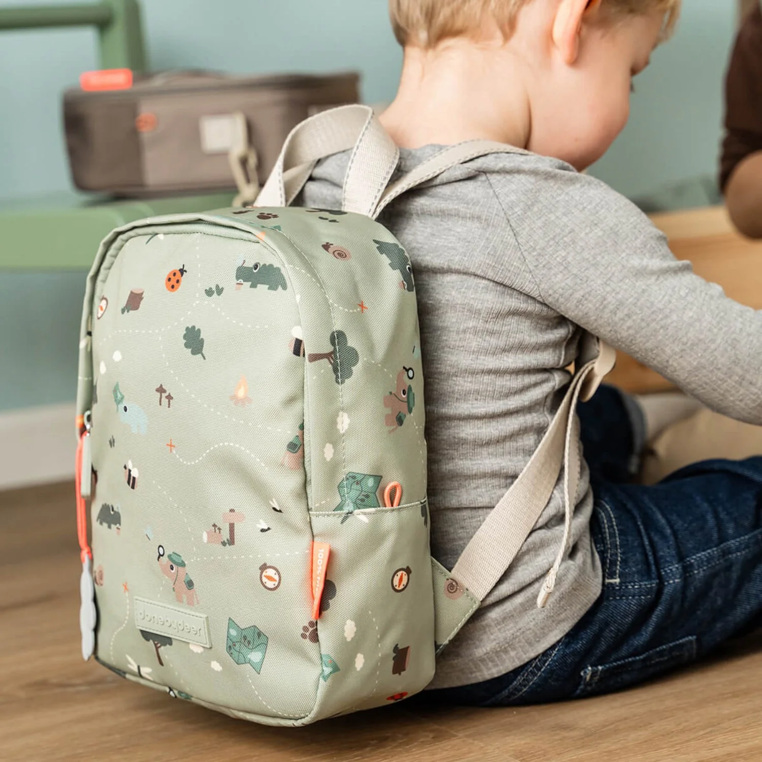 DonebyDeer Green Tiny Trails Tiny Backpack - Image 4