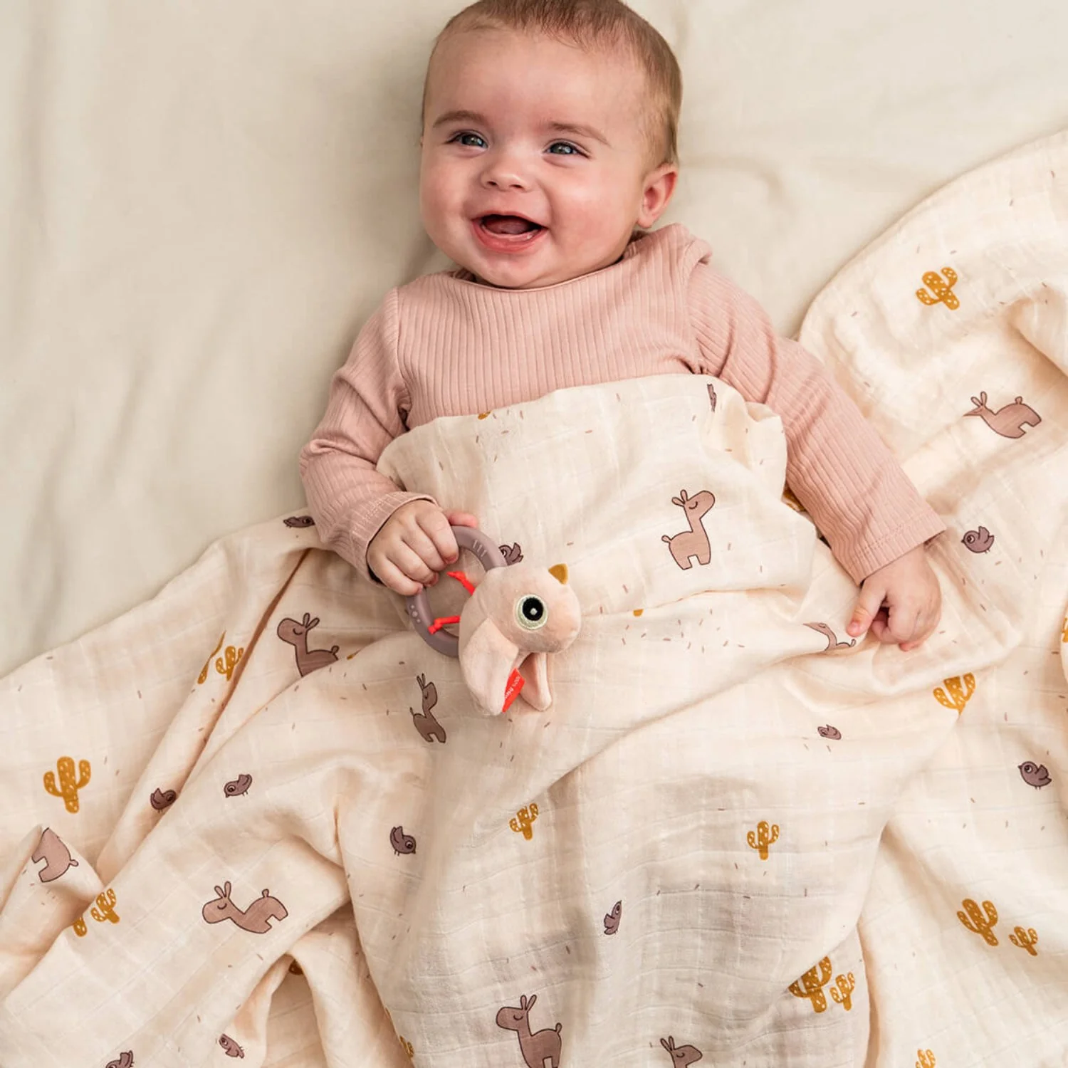 DonebyDeer Lalee Powder Baby Swaddle - Image 2