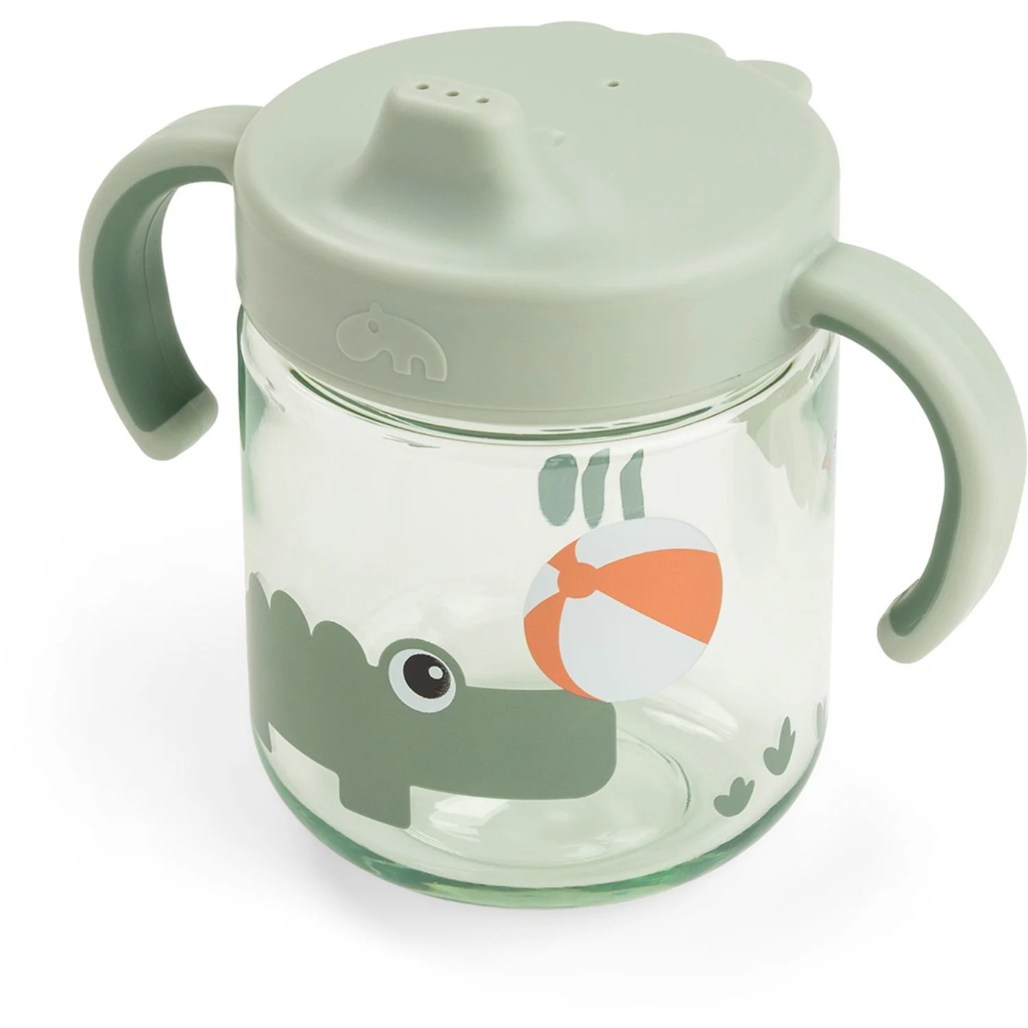 DonebyDeer Playground Green Learning Sippy Cup 2 Handles