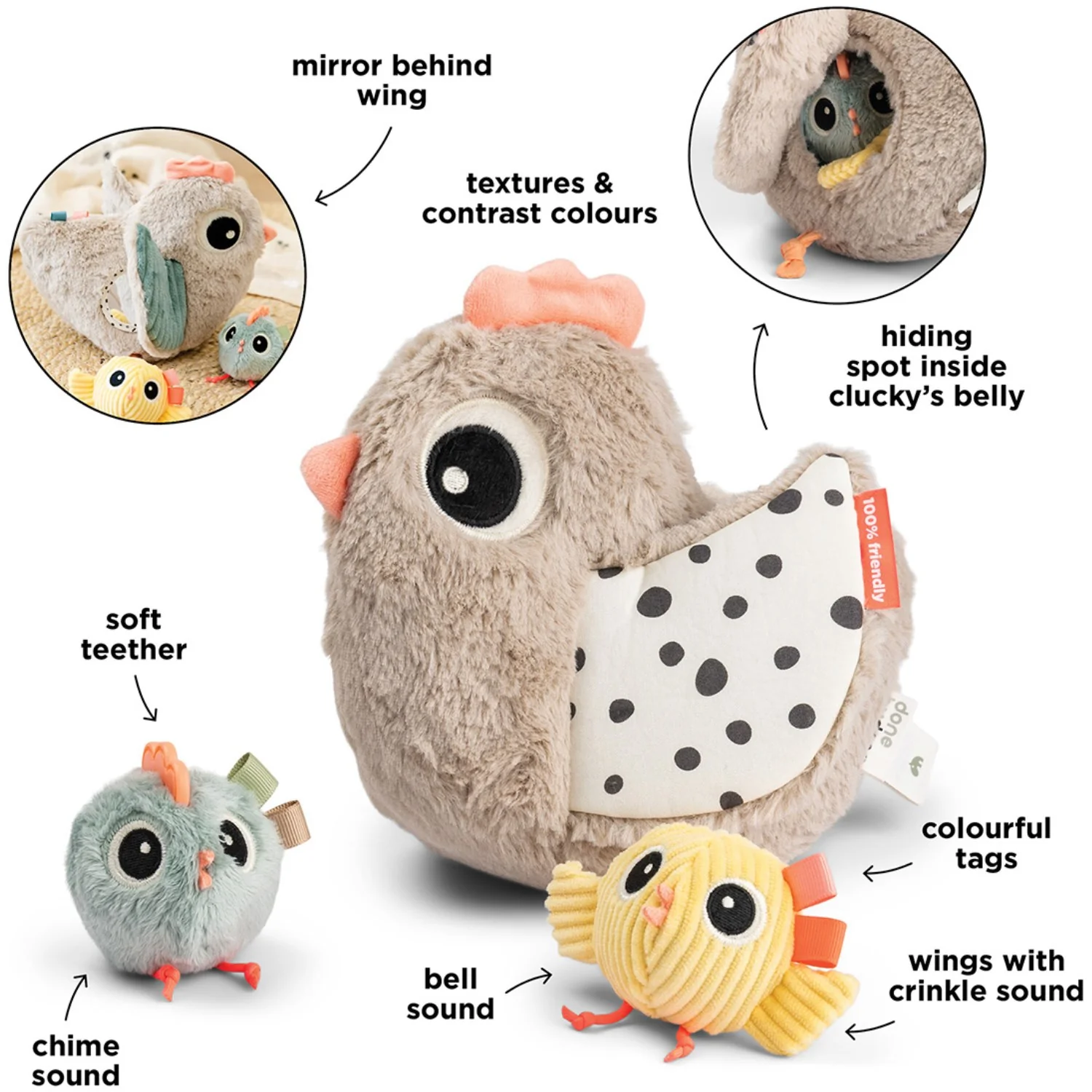 DonebyDeer Sand Activity Toy Clucky - Image 5