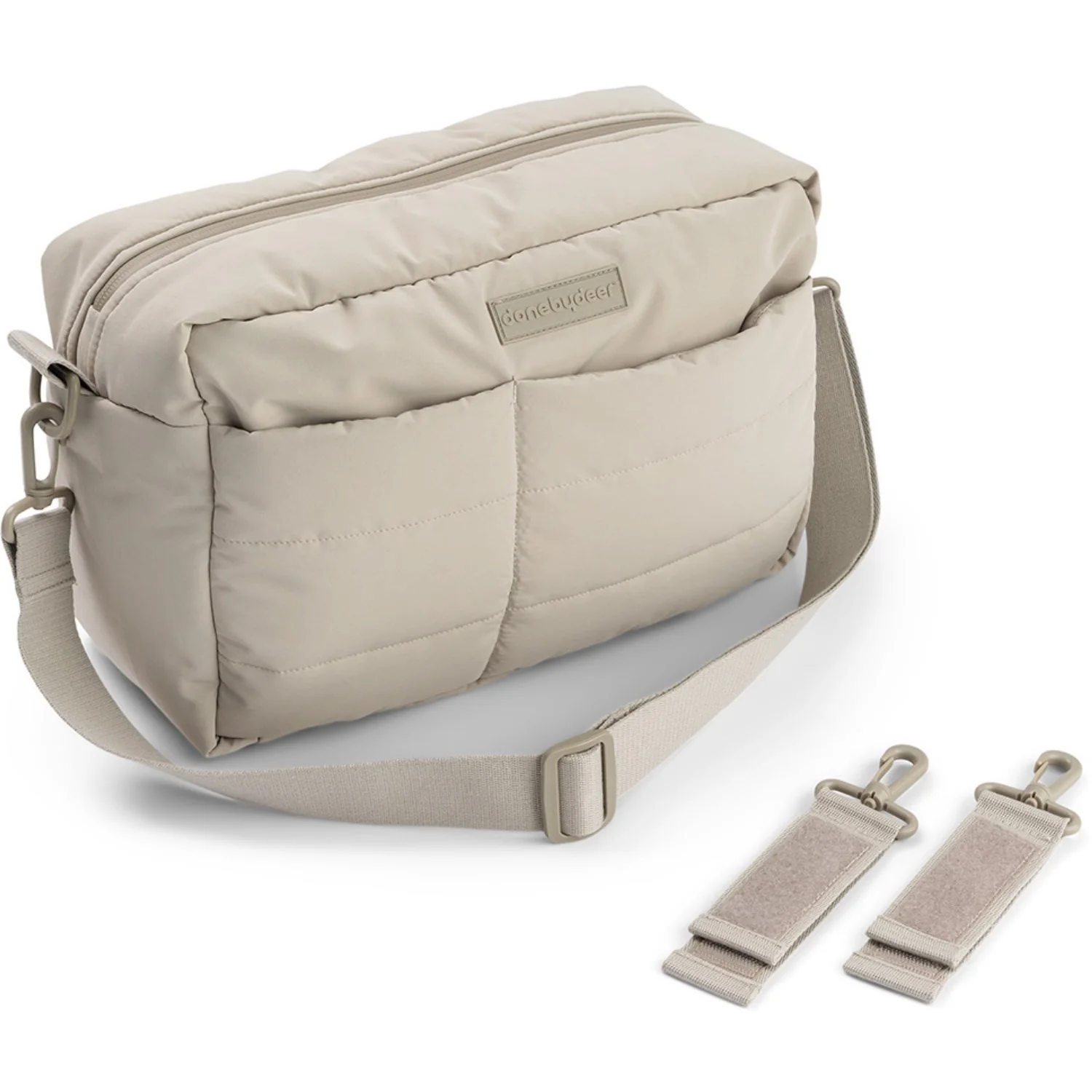 DonebyDeer Sand Quilted Stroller Bag - Image 9