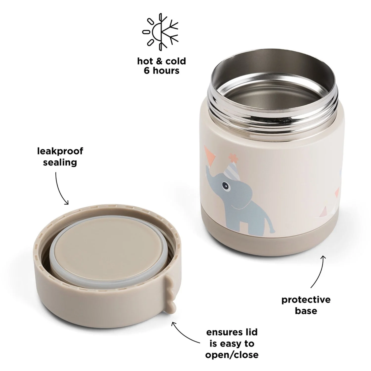 DonebyDeer Sand Thermal Food Jar Celebration 300 Ml - Image 6