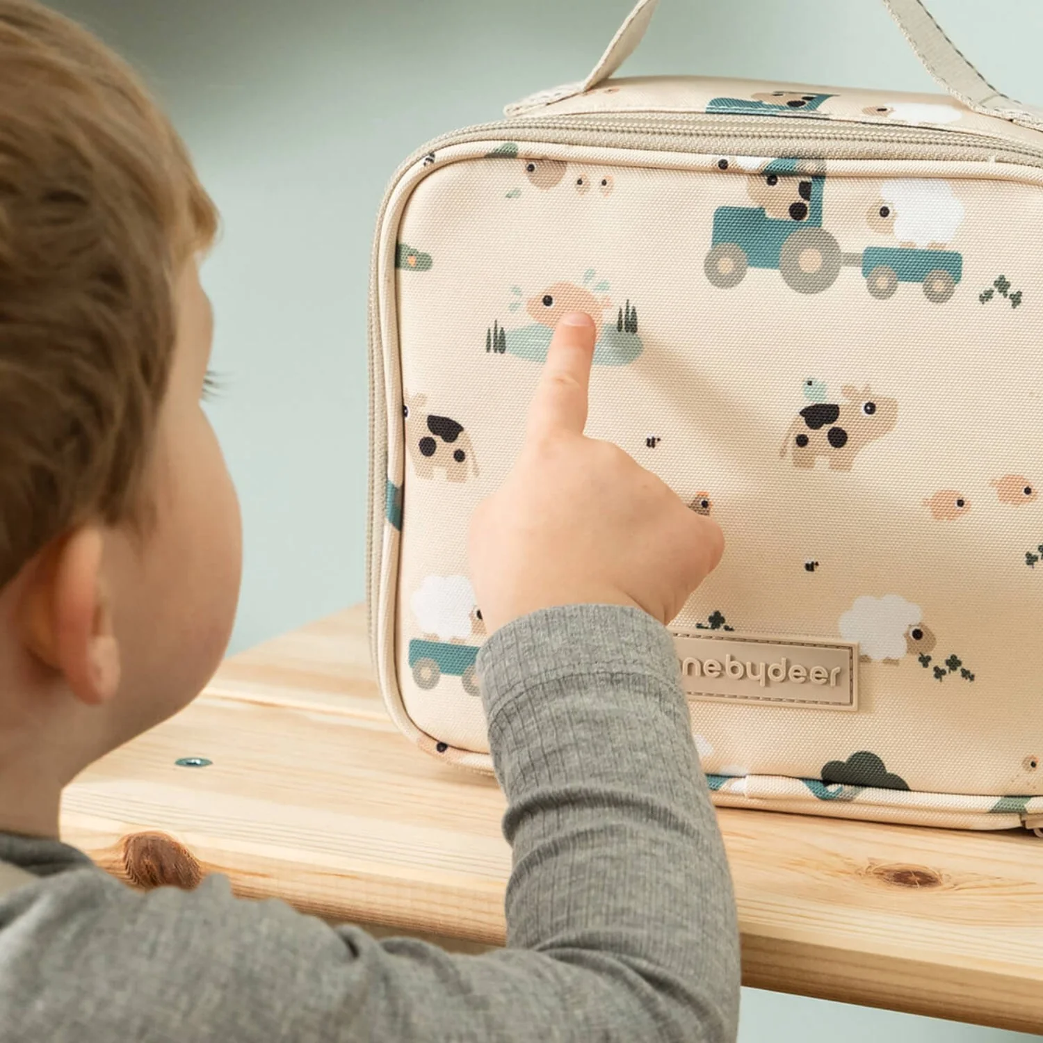 DonebyDeer Sand Tiny Farm Tiny Insulated Lunch Bag - Image 4