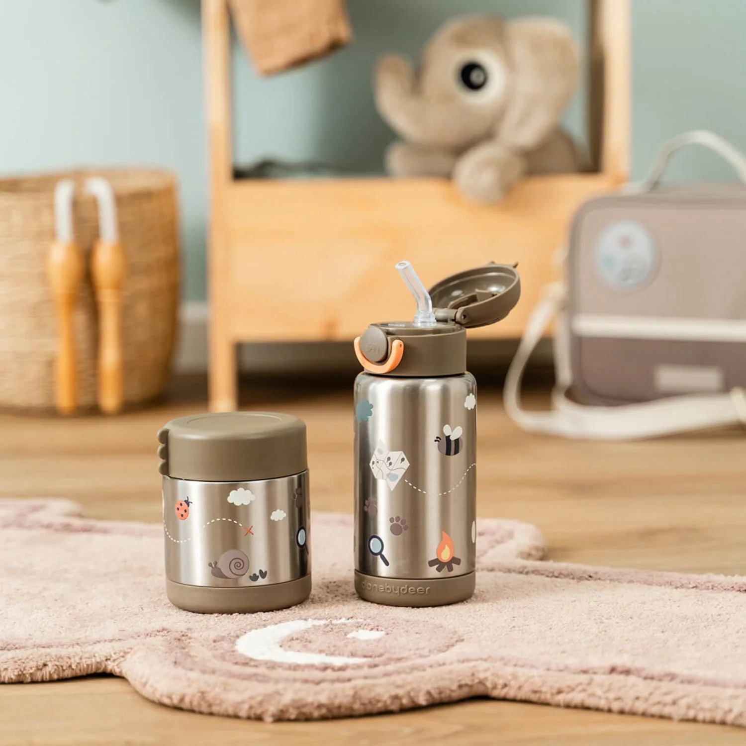 DonebyDeer Sand Tiny Trails Insulated Straw Bottle - Image 14