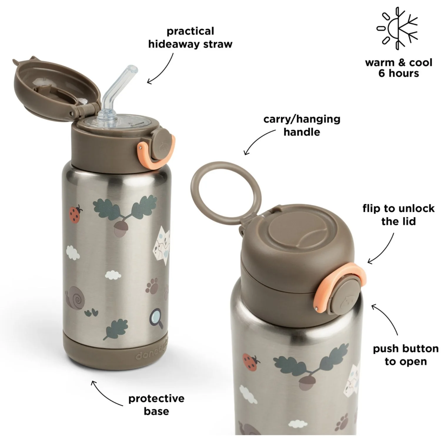 DonebyDeer Sand Tiny Trails Insulated Straw Bottle - Image 18