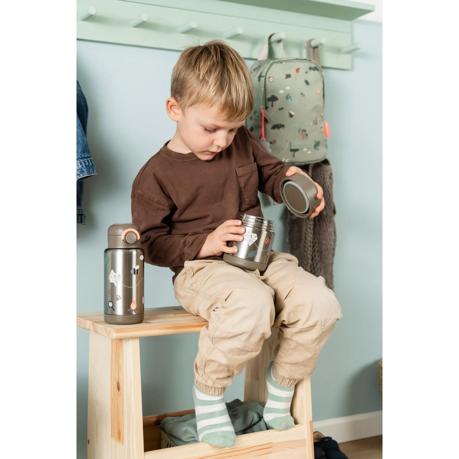 DonebyDeer Sand Tiny Trails Insulated Straw Bottle - Image 3