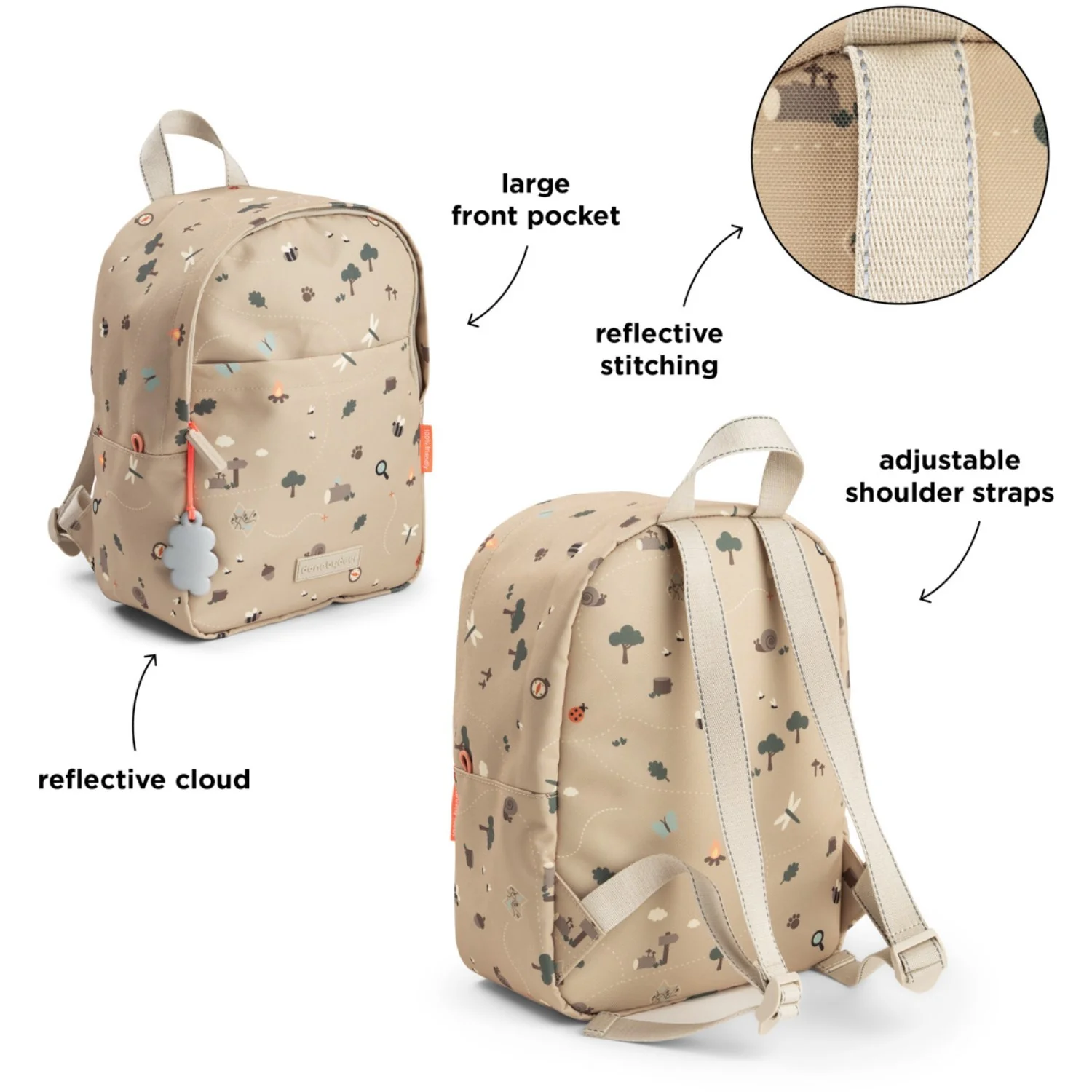 DonebyDeer Sand Tiny Trails Kids Backpack - Image 10